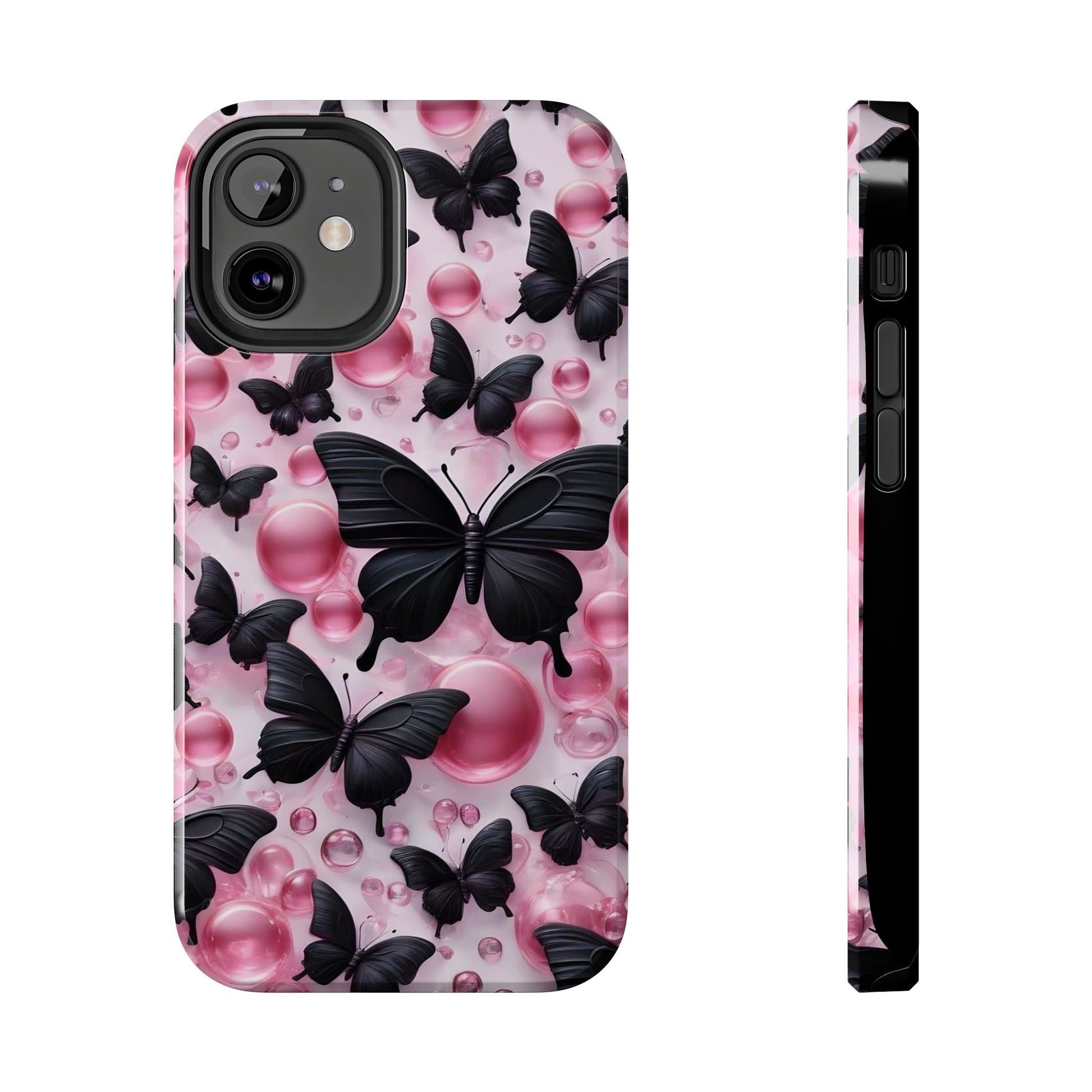 Pearls and Butterflies Theme Phone Cases for iPhones & Samsung Phones