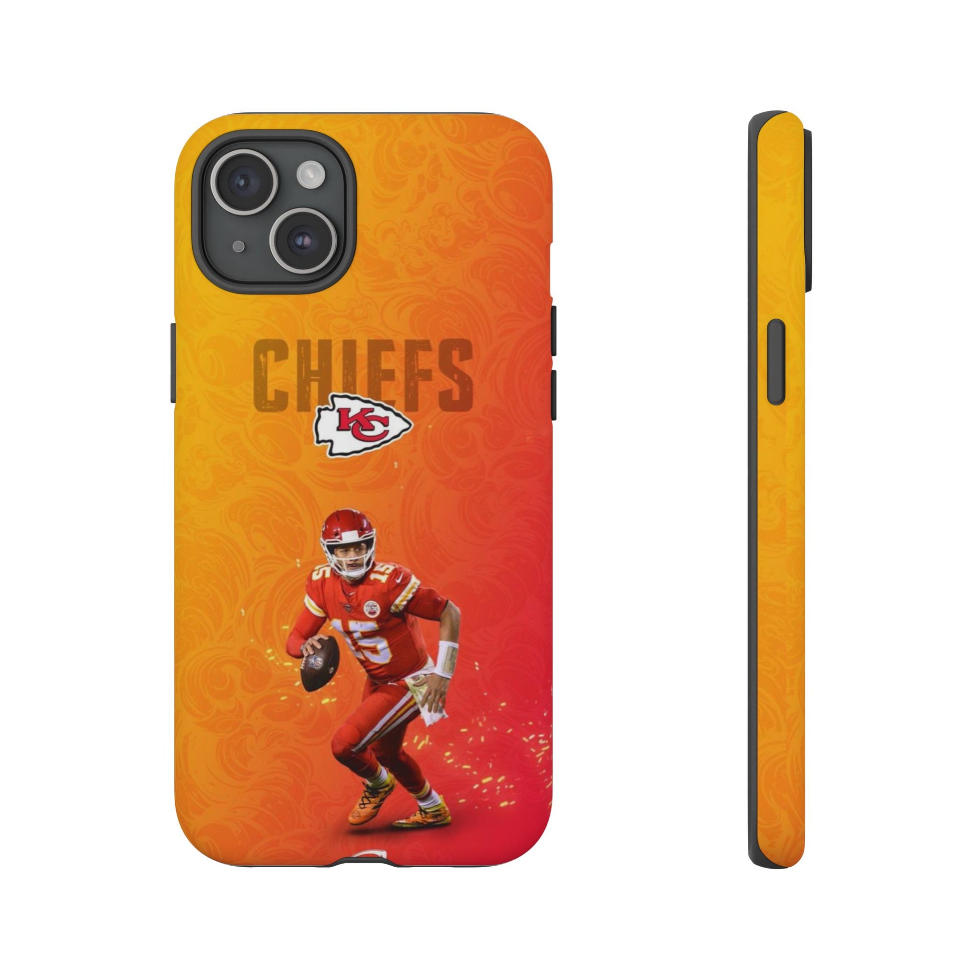 Kansas City Chiefs Patrick Mahomes Football Tough Cases for iPhones, Samsung, and Pixel
