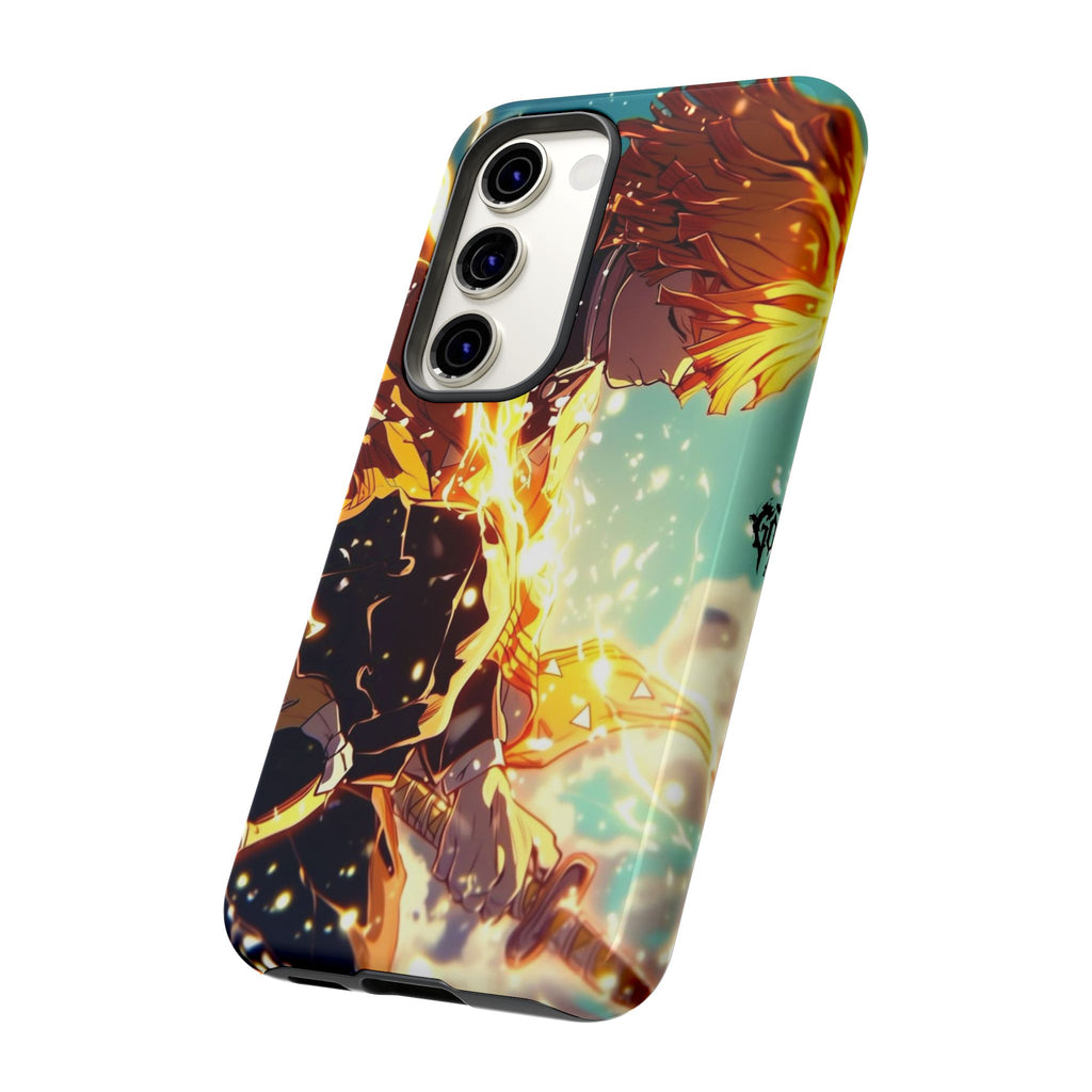 Demon Slayer Zenitsu Anime Theme Phone Case, Tough Cases for iPhones, Samsung, and Pixel