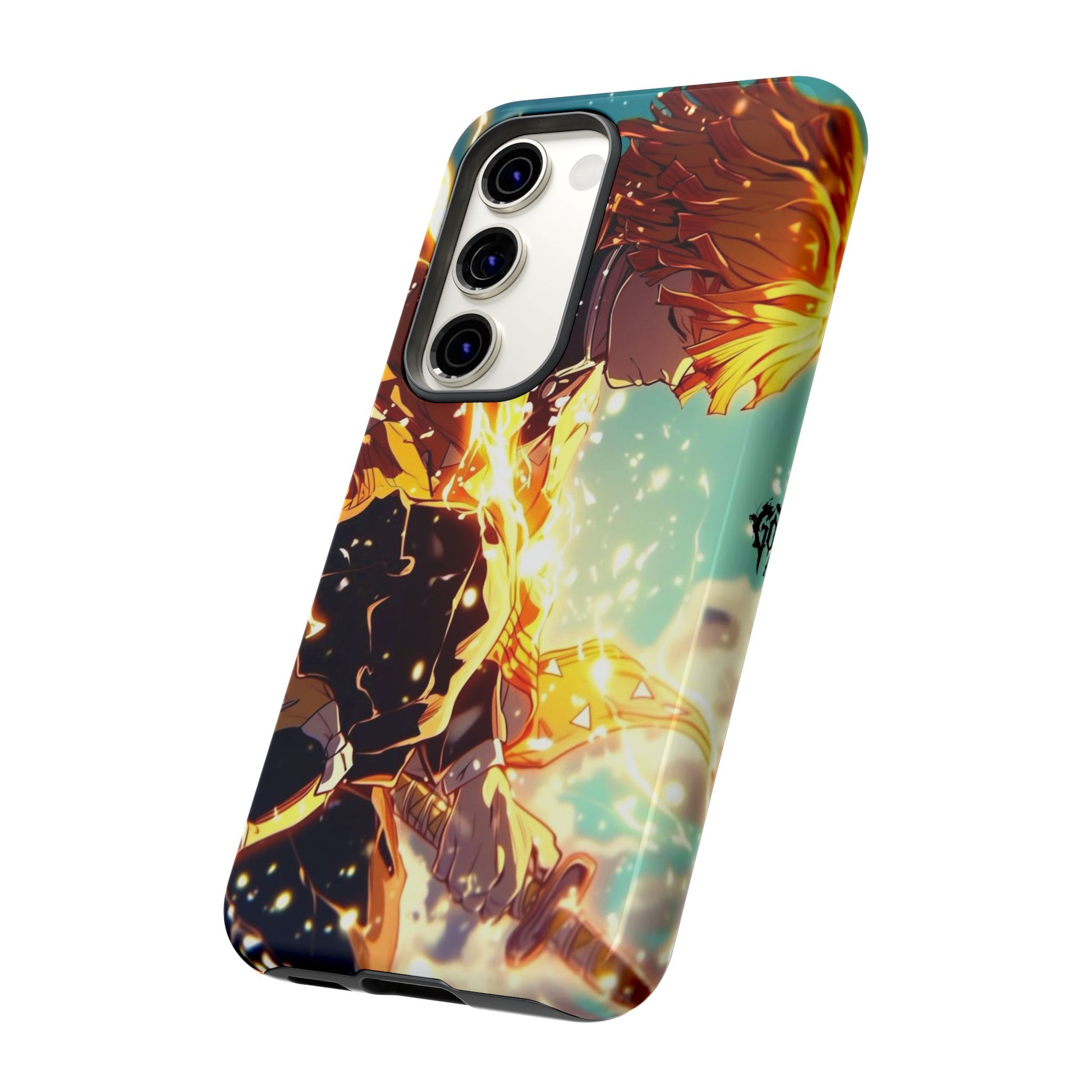 Demon Slayer Zenitsu Anime Theme Phone Case, Tough Cases for iPhones, Samsung, and Pixel