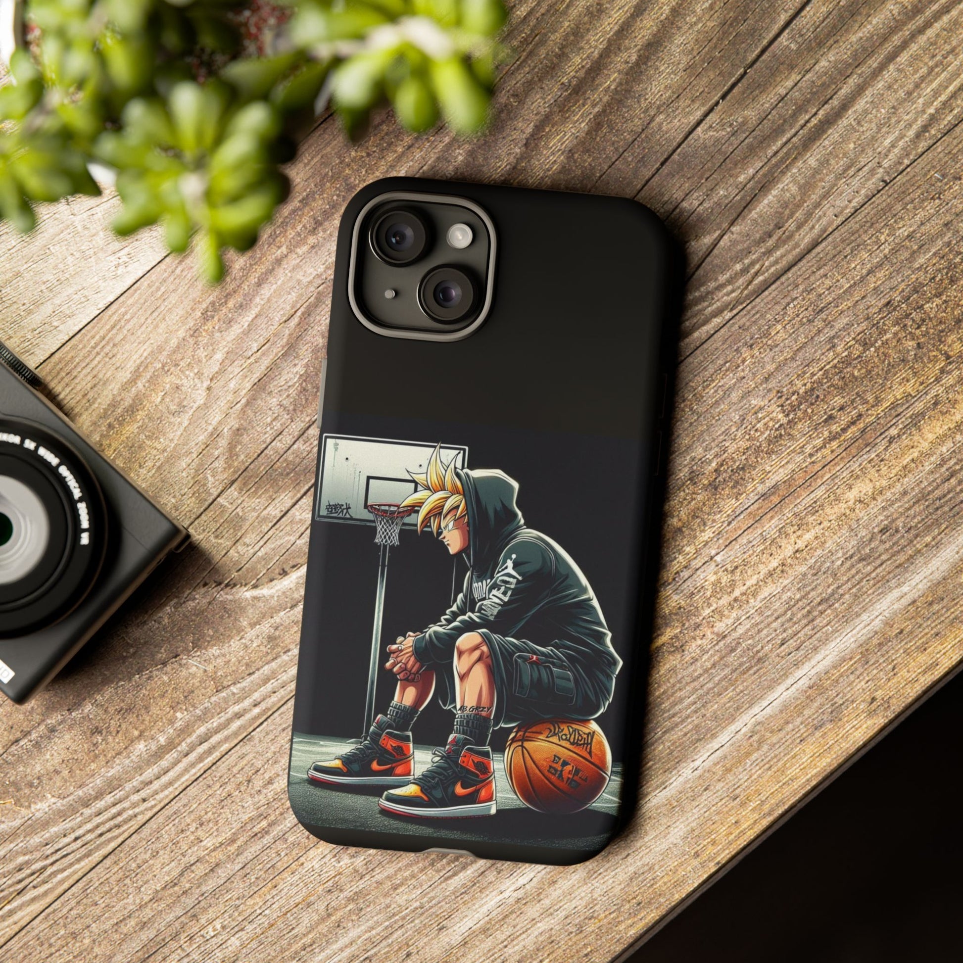 Son Goku Basketball Tough Cases for iPhones, Samsung, and Pixel