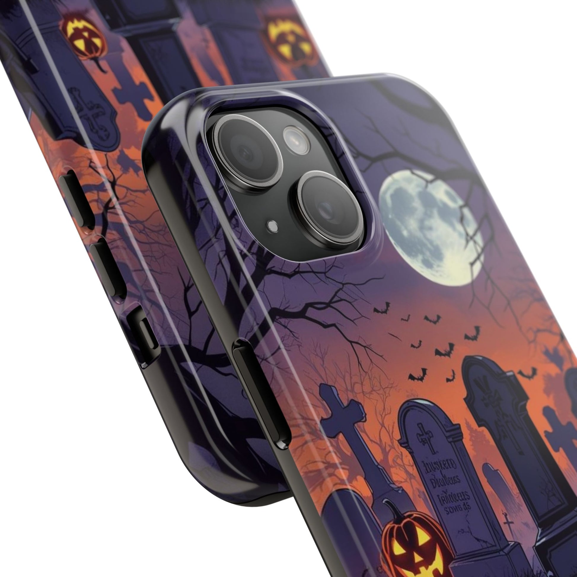 Graveyard Halloween Theme Phone Cases for iPhones & Samsung Phones