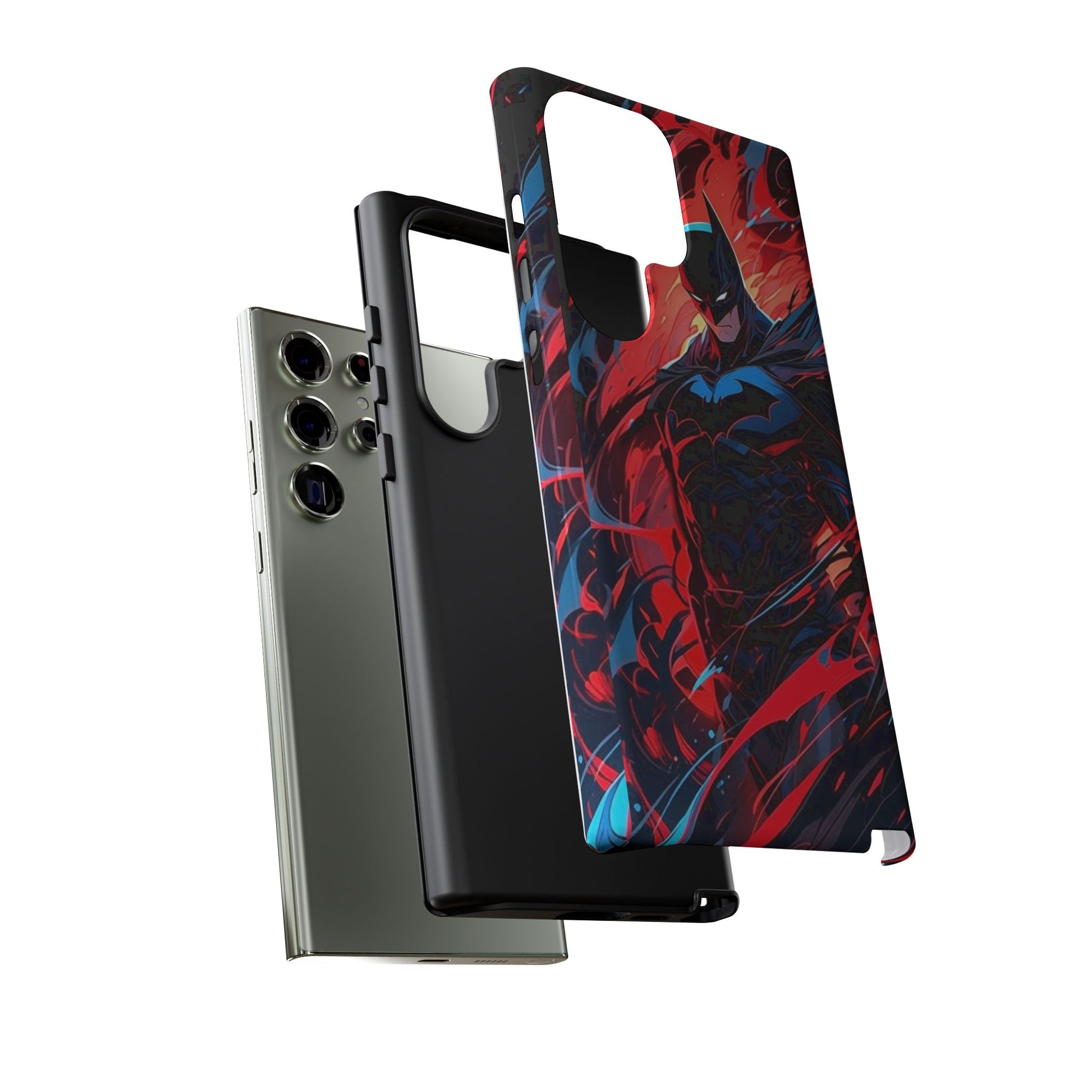 The Dark Knight Batman Art Tough Cases for iPhones, Samsung, and Pixel
