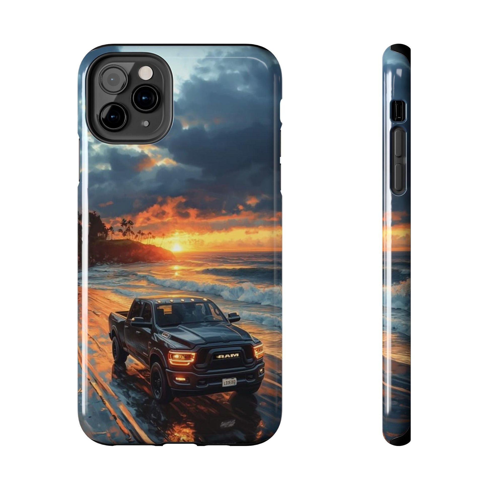 Dodge Ram Beach Phone Cases for Iphones & Samsung Phones Durable