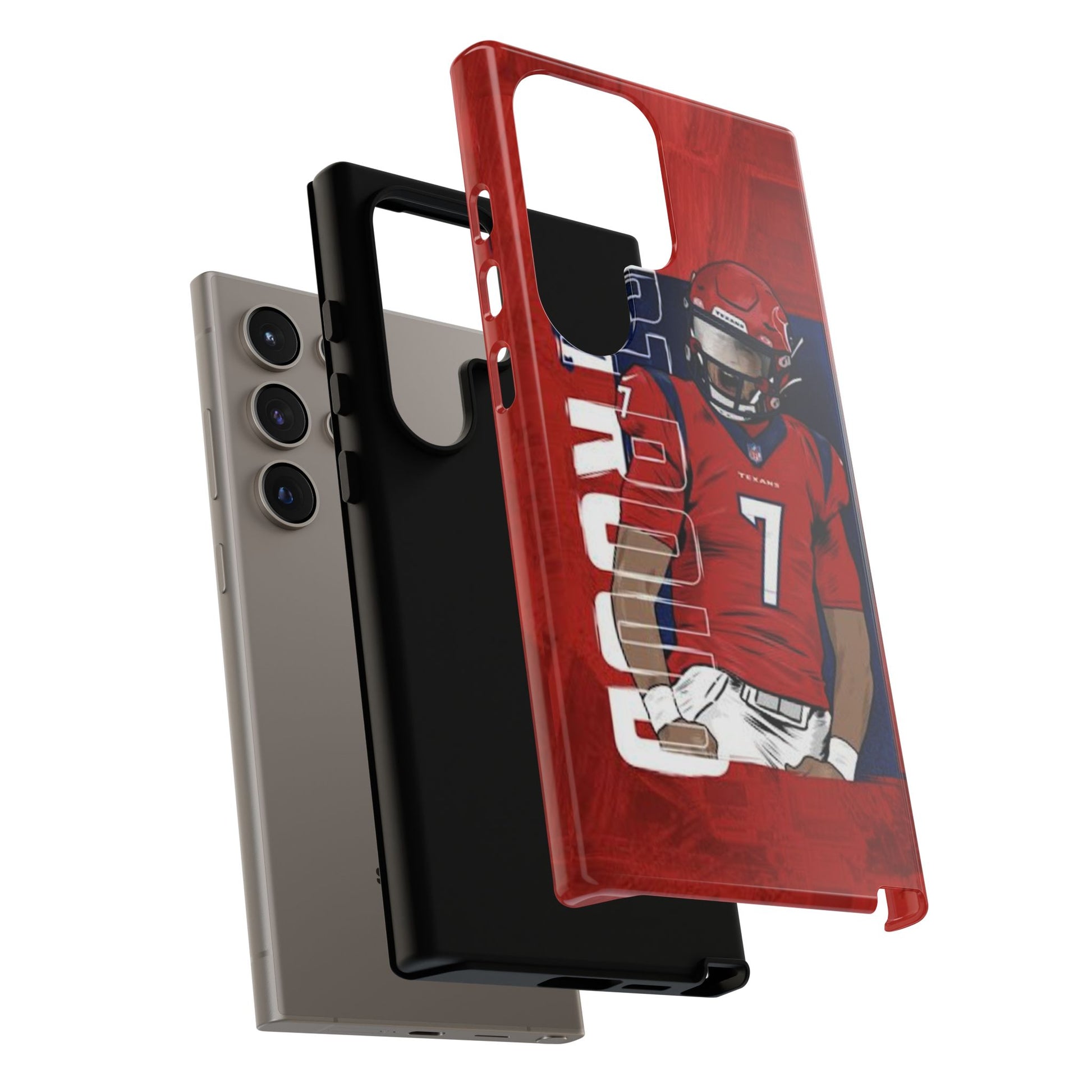Houston Texans Football CJ Stroud Tough Cases for iPhones, Samsung, and Pixel