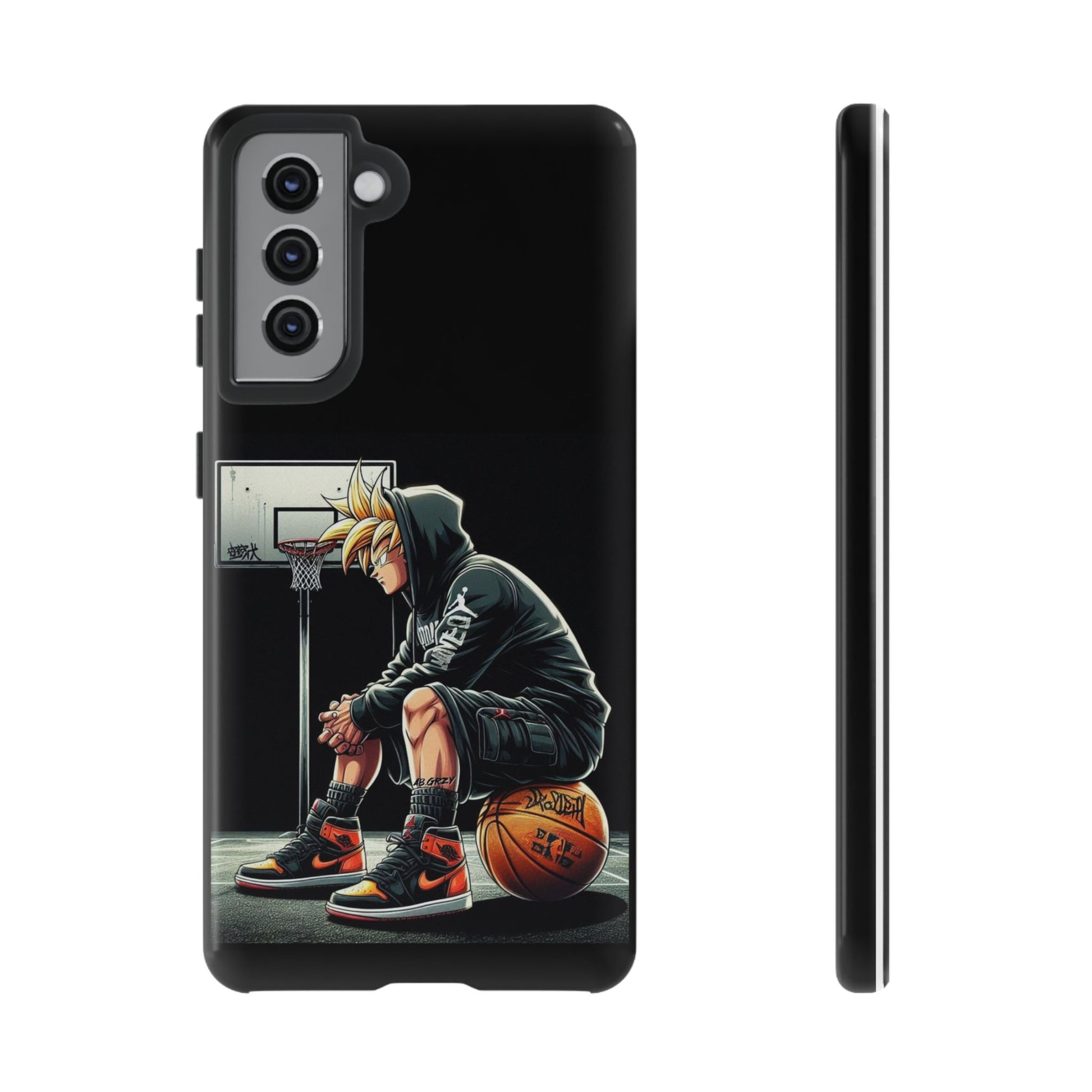 Son Goku Basketball Tough Cases for iPhones, Samsung, and Pixel
