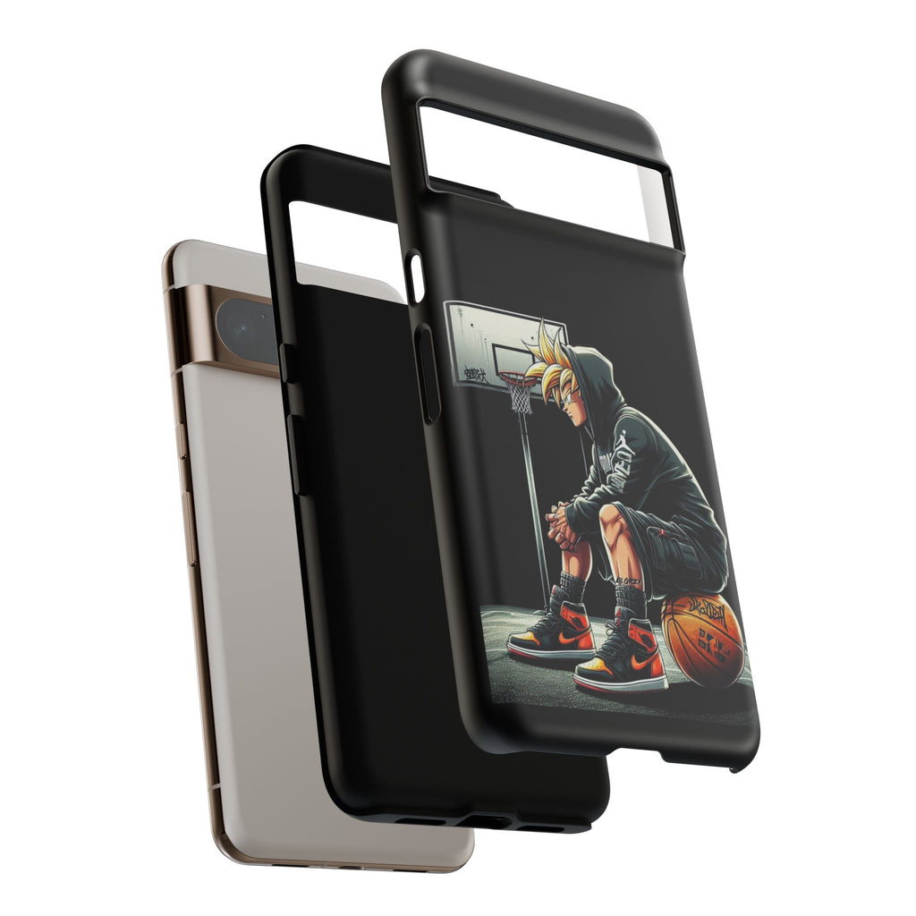 Son Goku Basketball Tough Cases for iPhones, Samsung, and Pixel