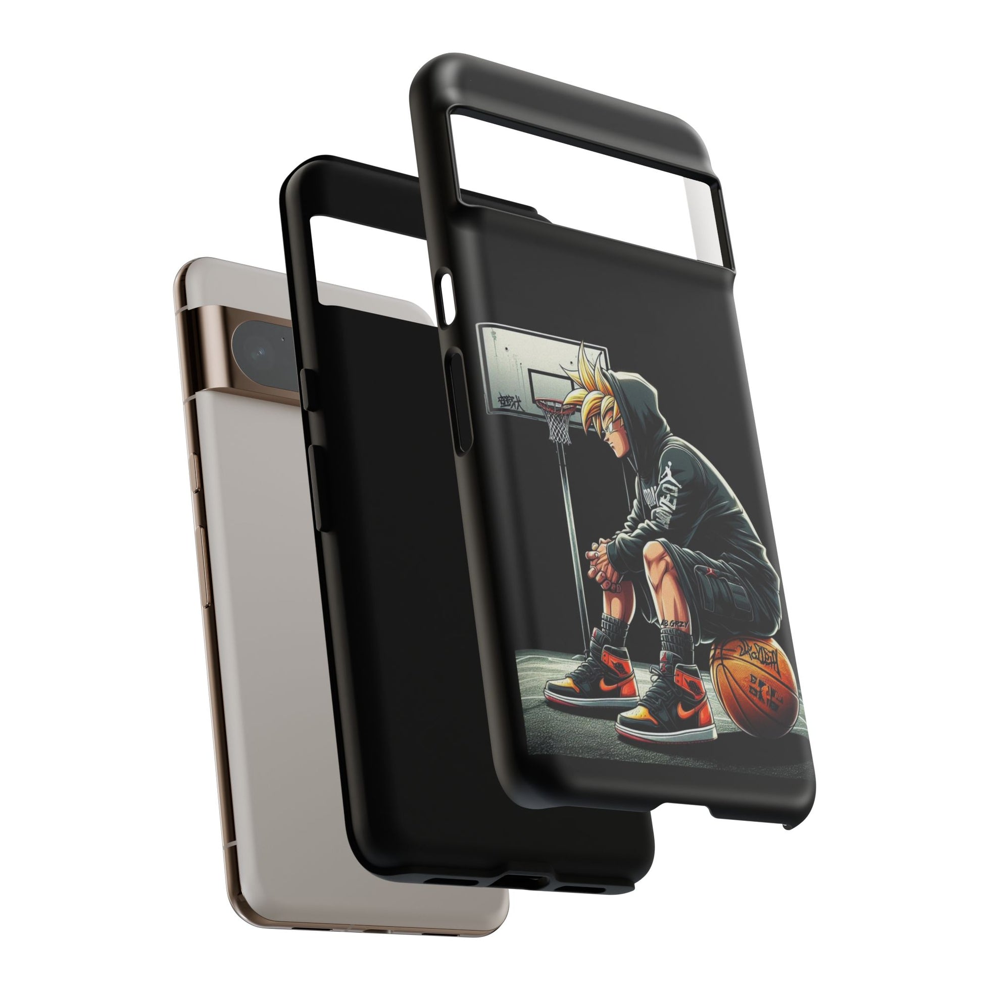 Son Goku Basketball Tough Cases for iPhones, Samsung, and Pixel