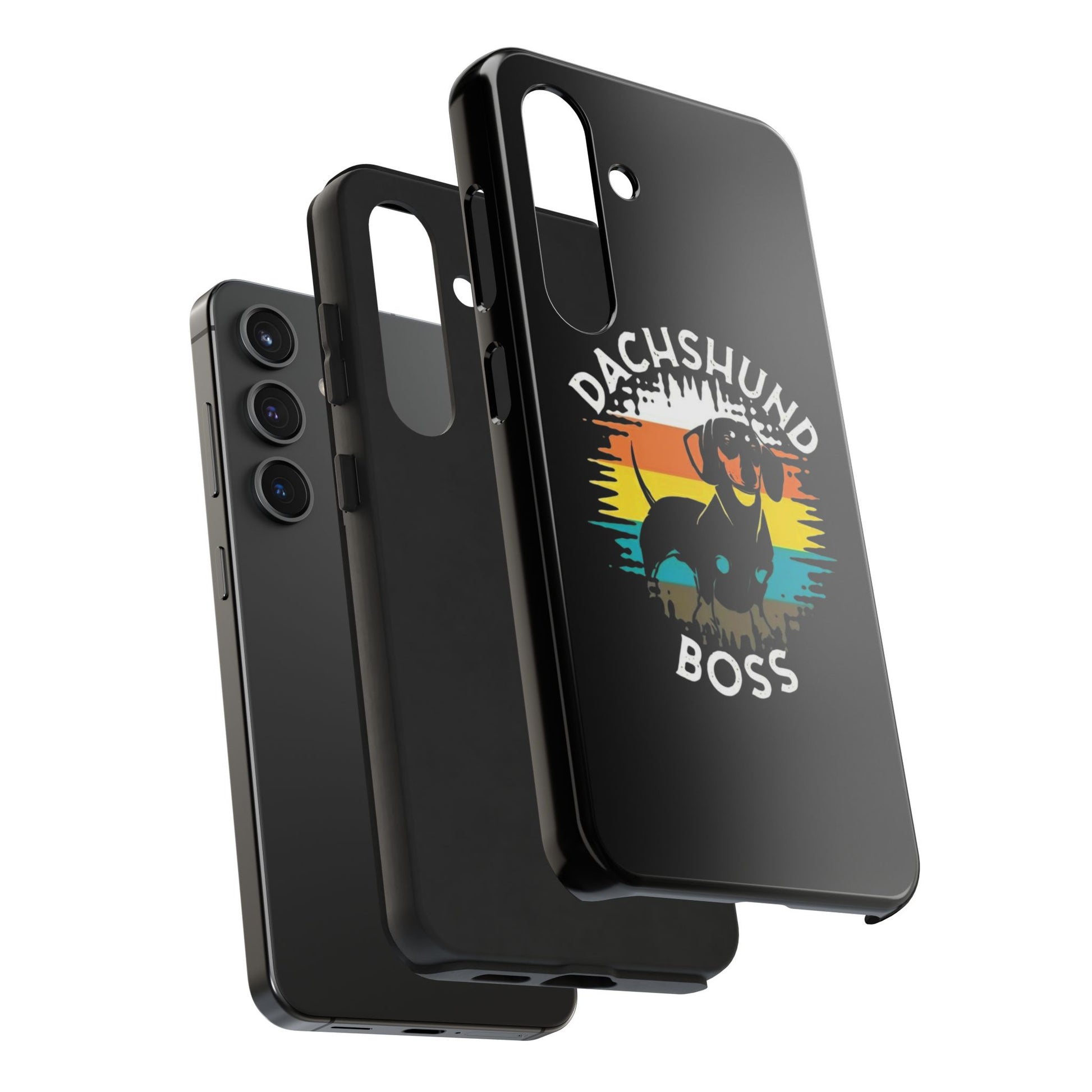 Dachshund Boss Theme Phone Cases for iPhones & Samsung Phones