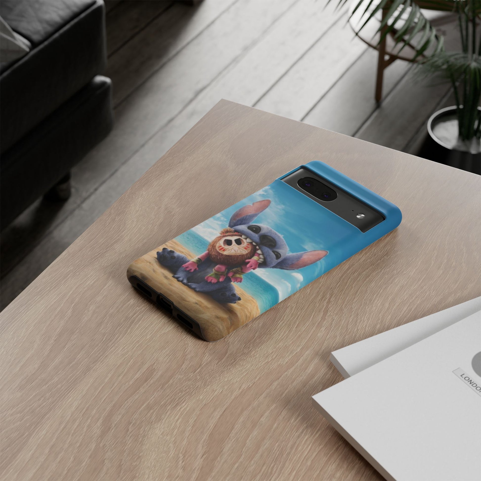 Stitch Beach Sunset Landscape Phone Case for iPhone, Samsung Galaxy, & Pixel Phones