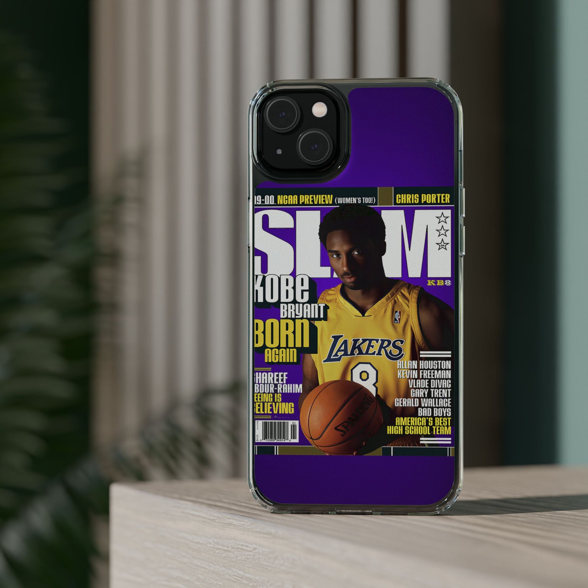SLAM Cover Kobe Basketball Inspired design Clear Phone Cases