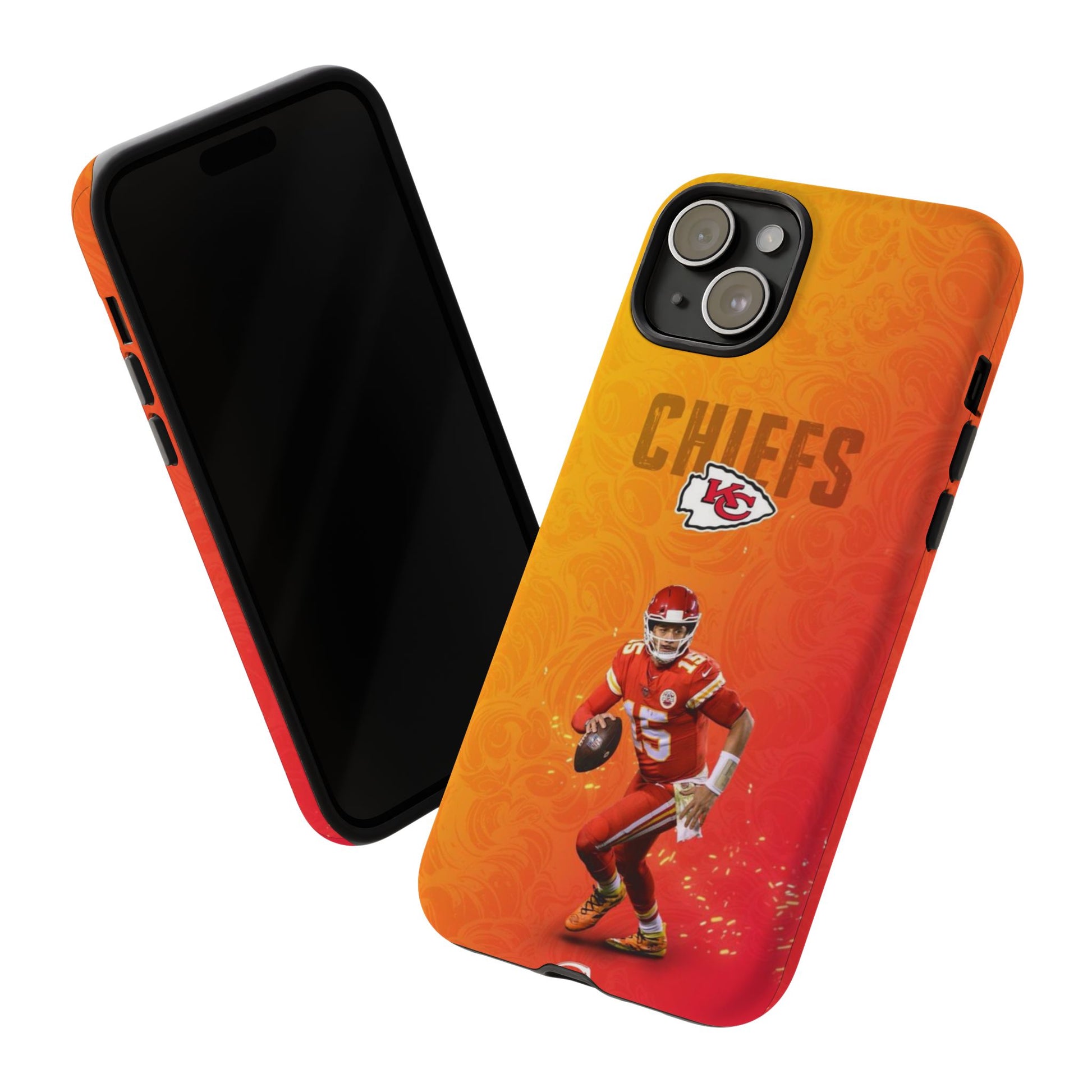 Kansas City Chiefs Patrick Mahomes Football Tough Cases for iPhones, Samsung, and Pixel