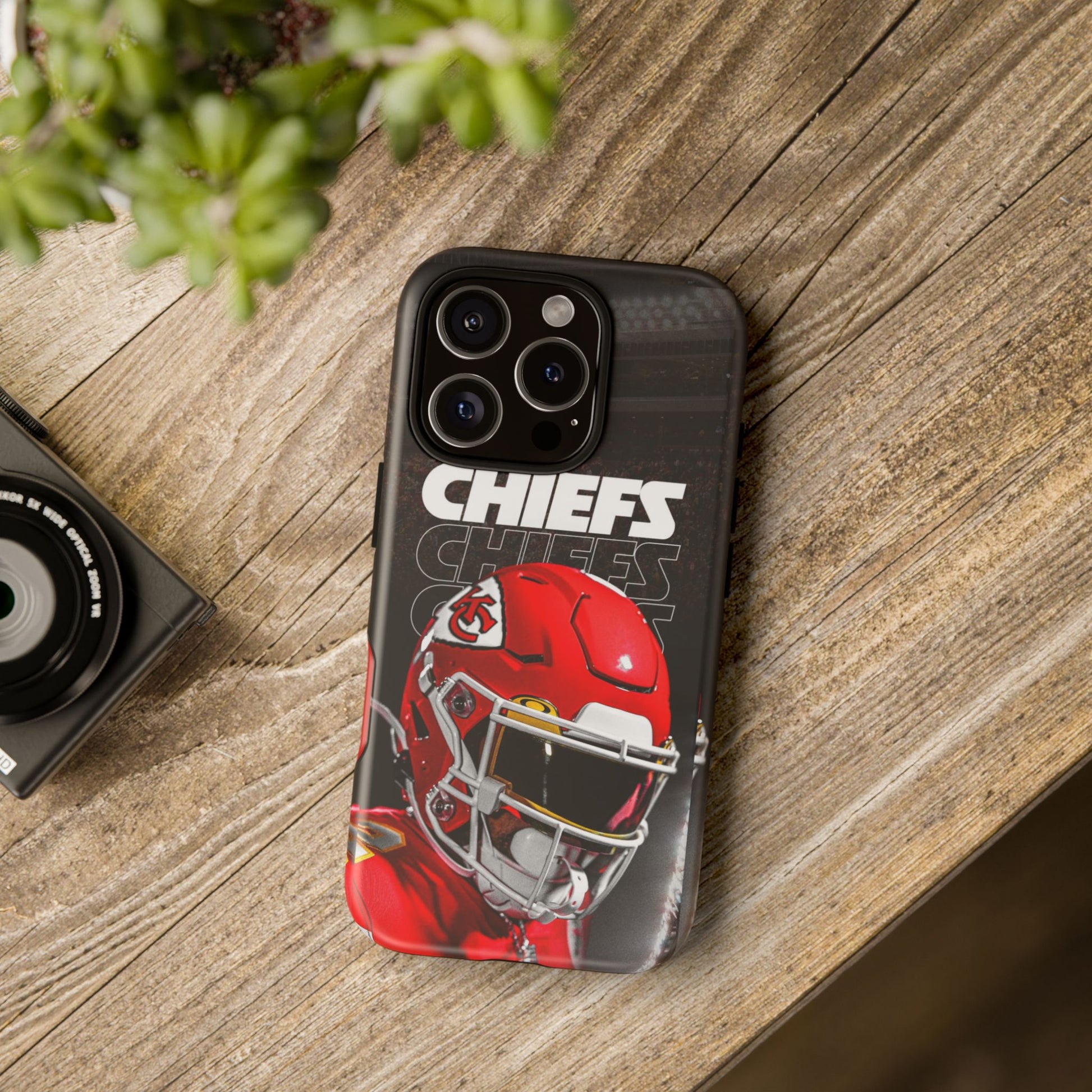 Kansas City Chiefs Football Helmet Logo Tough Cases for iPhones, Samsung, and Pixel