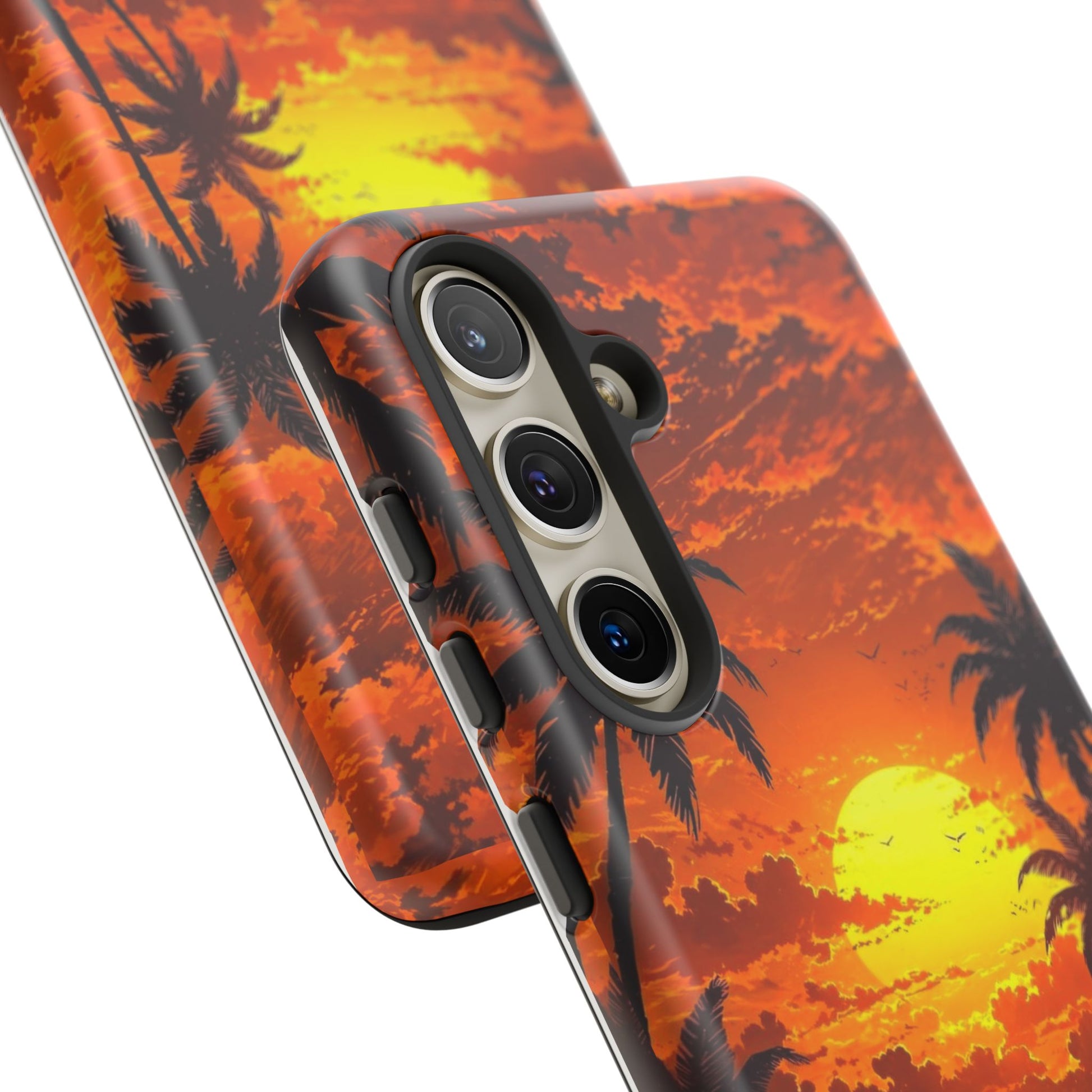 Beautiful Beach Sunset Tough Cases for iPhones, Samsung, and Pixel