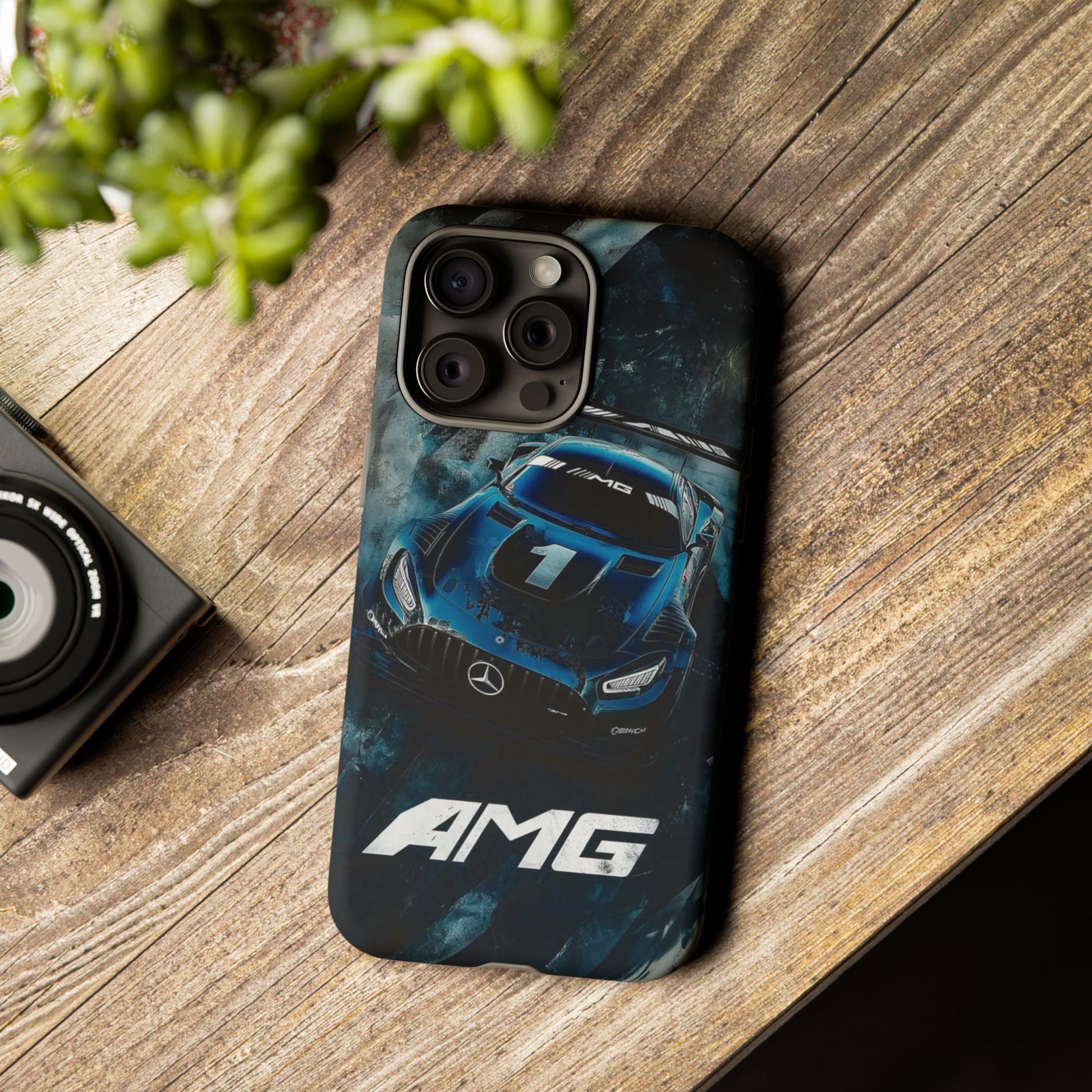 Mercedes AMG Racing Car Tough Cases for iPhones, Samsung, and Pixel