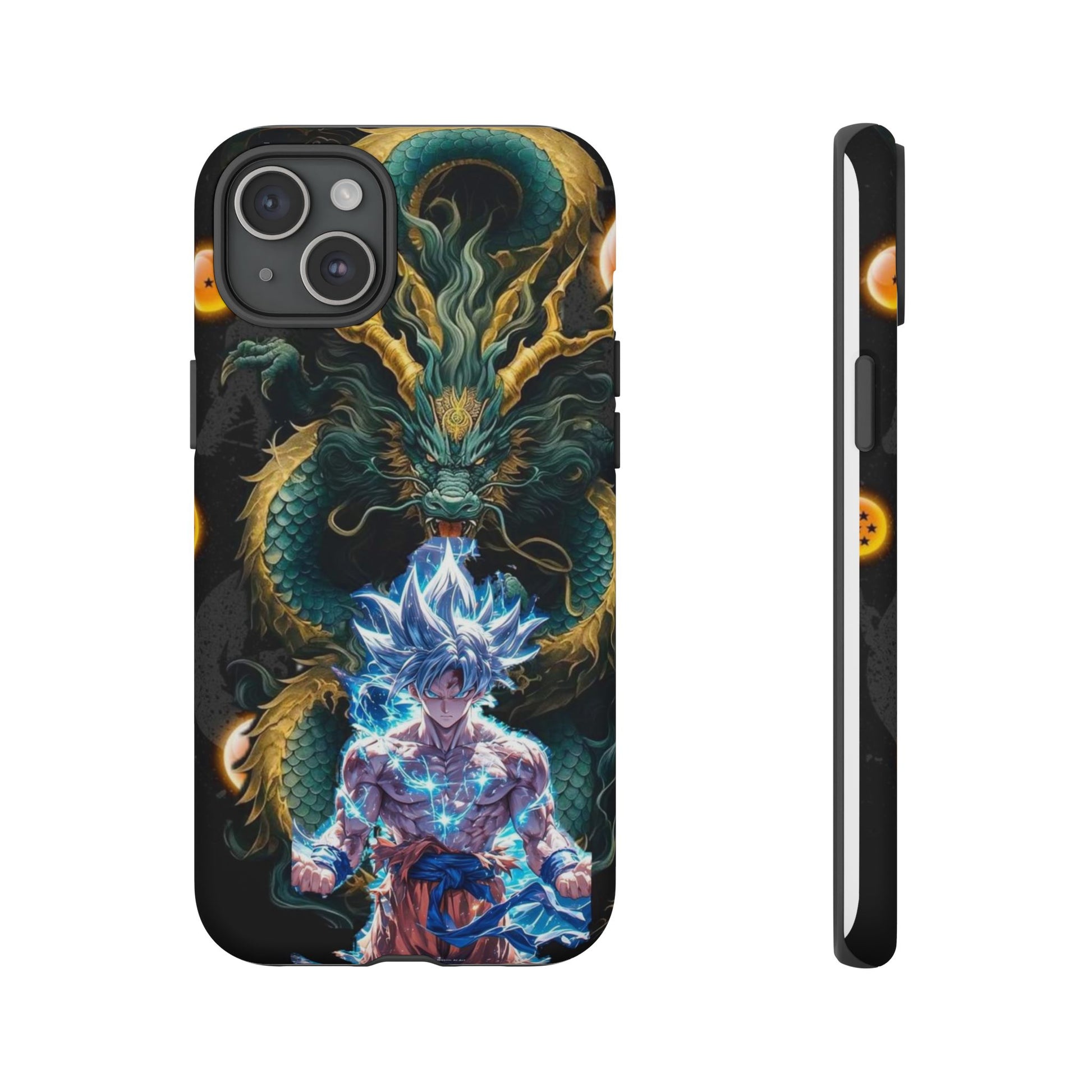 Anime Goku x Shenron Dragonball Z Tough Cases for iPhones, Samsung, and Pixel