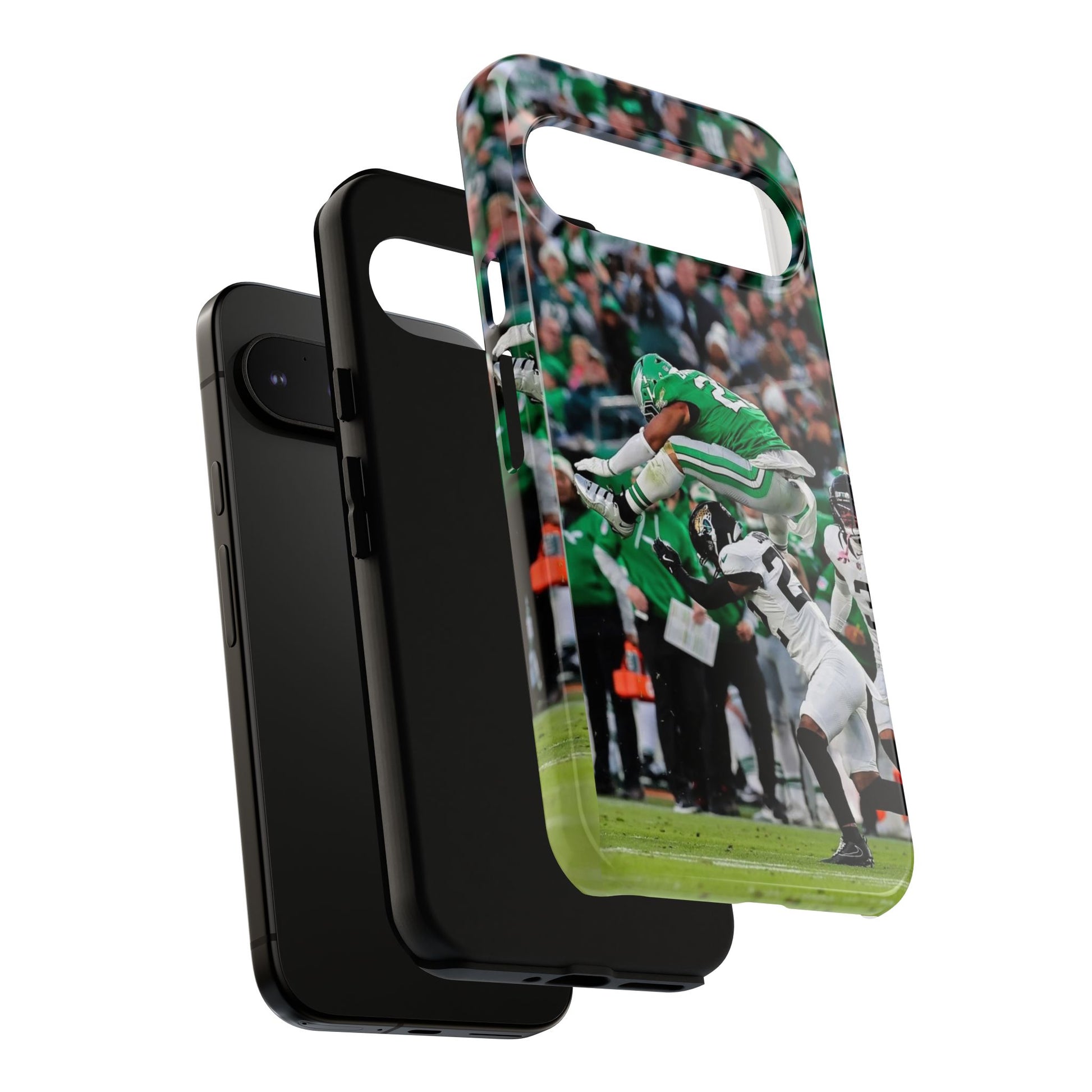 Saquon Barkley The Huddle Eagles Football Tough Cases for iPhones, Samsung, and Pixel