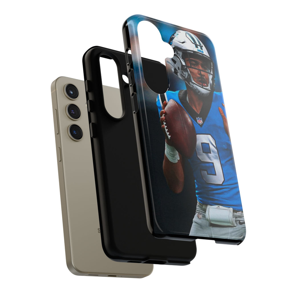 Carolina Panthers Bryce Young Football Tough Cases for iPhones, Samsung, and Pixel