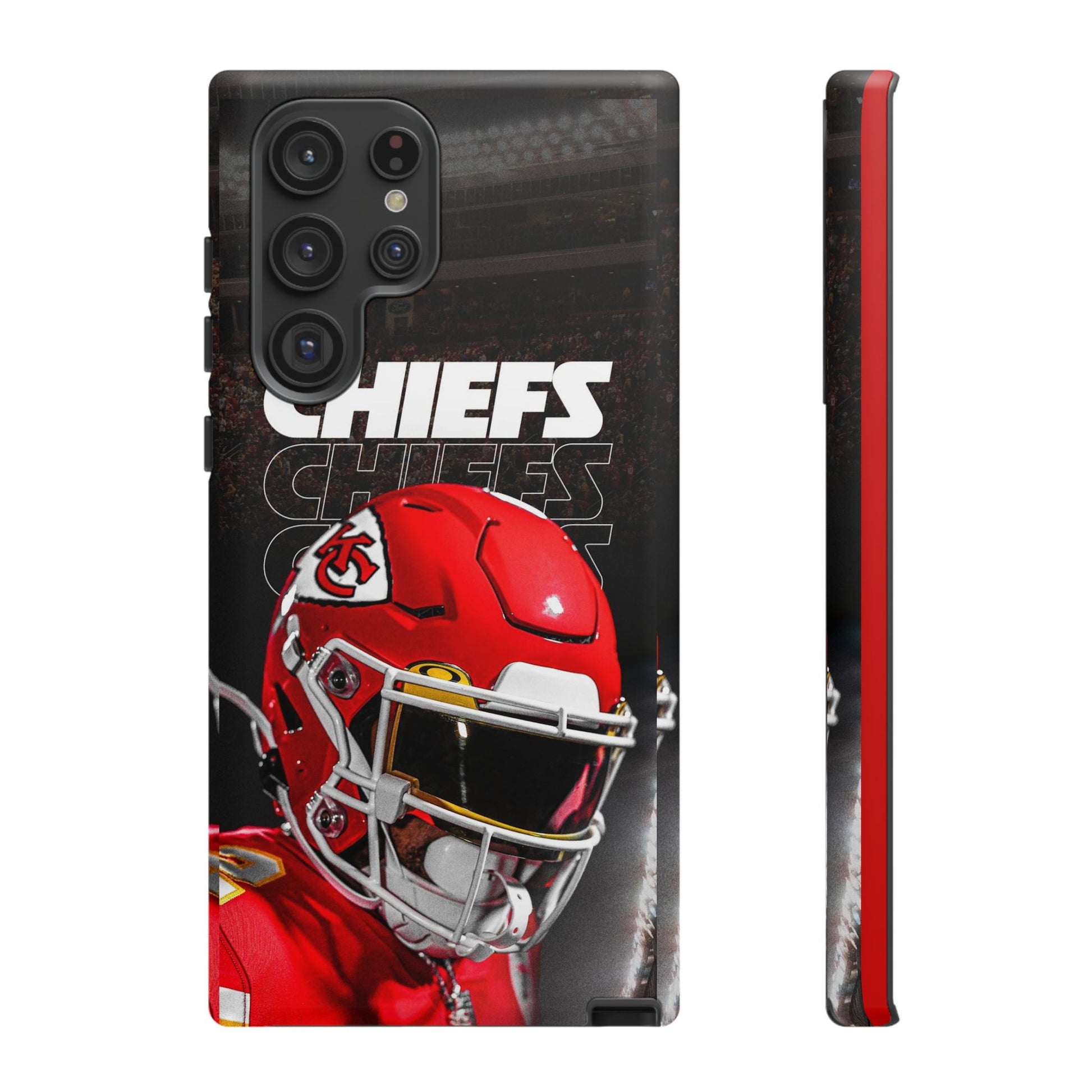 Kansas City Chiefs Football Helmet Logo Tough Cases for iPhones, Samsung, and Pixel