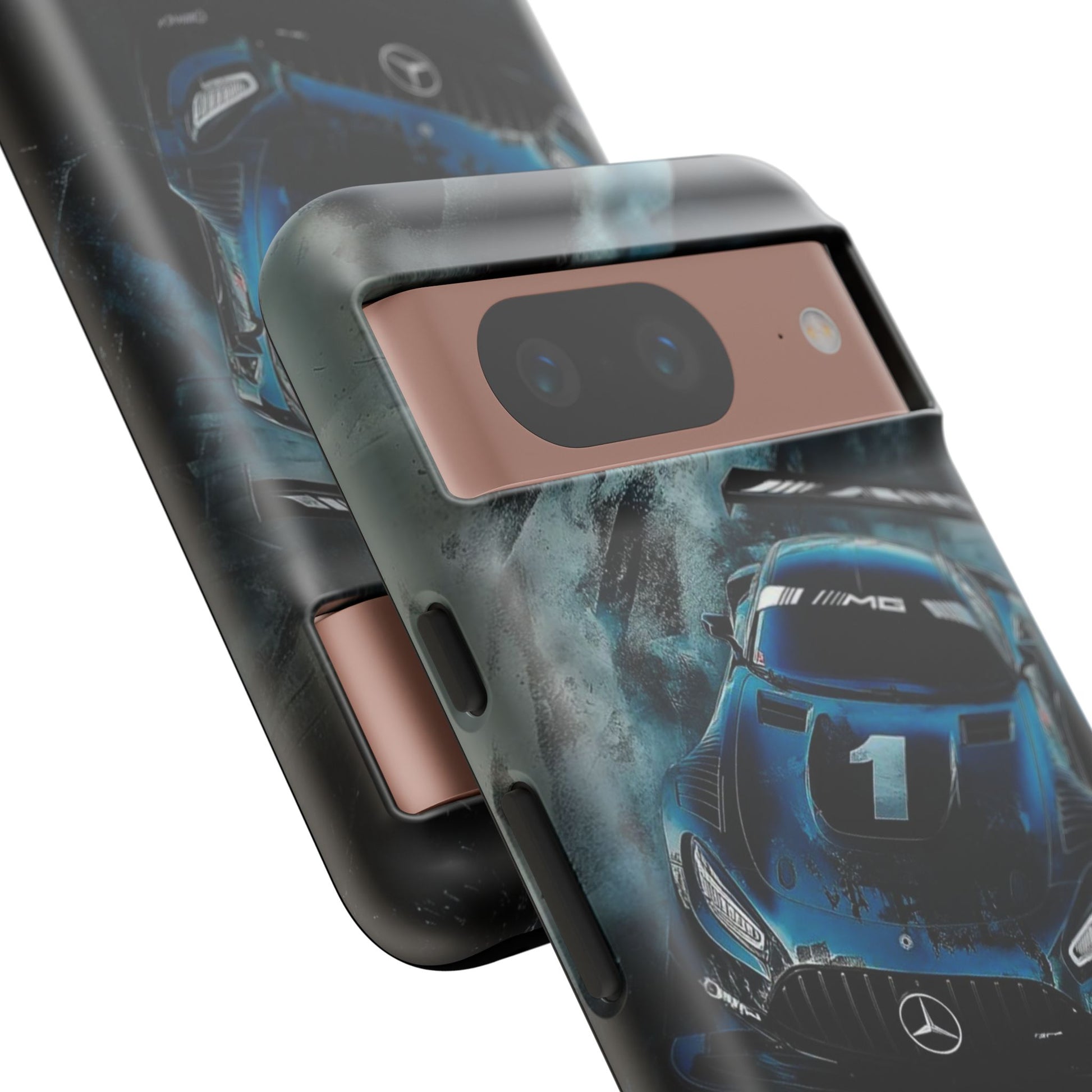 Mercedes AMG Racing Car Tough Cases for iPhones, Samsung, and Pixel