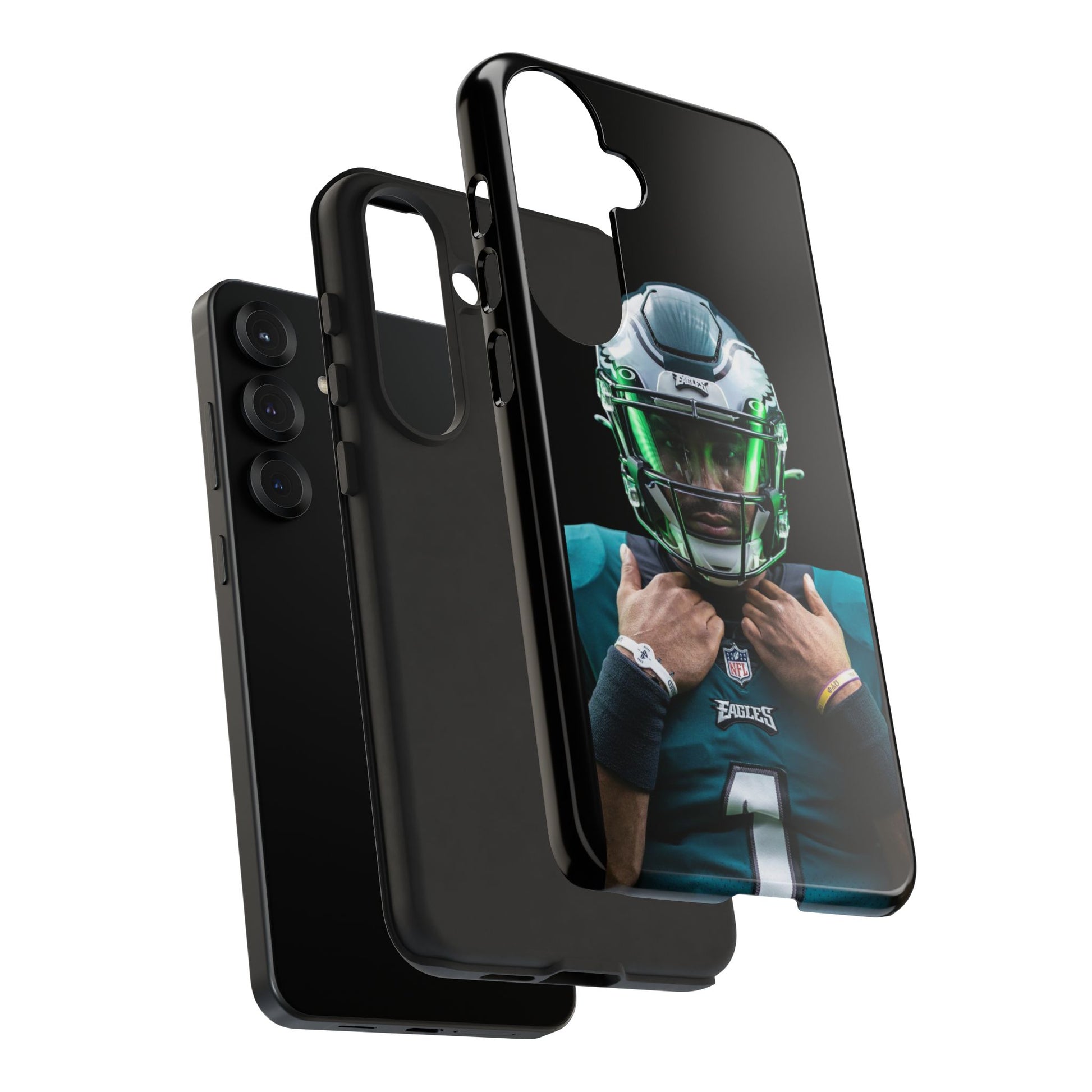 Eagles Football Jalen Hurts Tough Cases for iPhones, Samsung, and Pixel