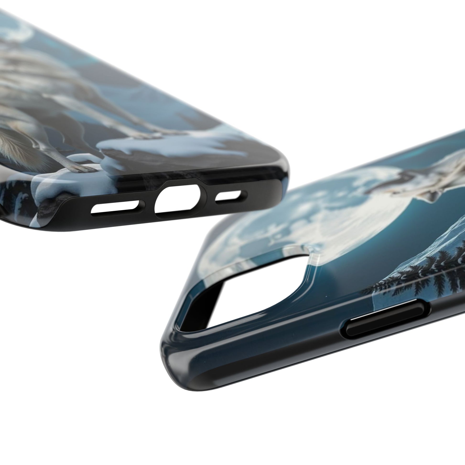 Howling Wolf Theme Phone Cases for iPhones & Samsung Phones