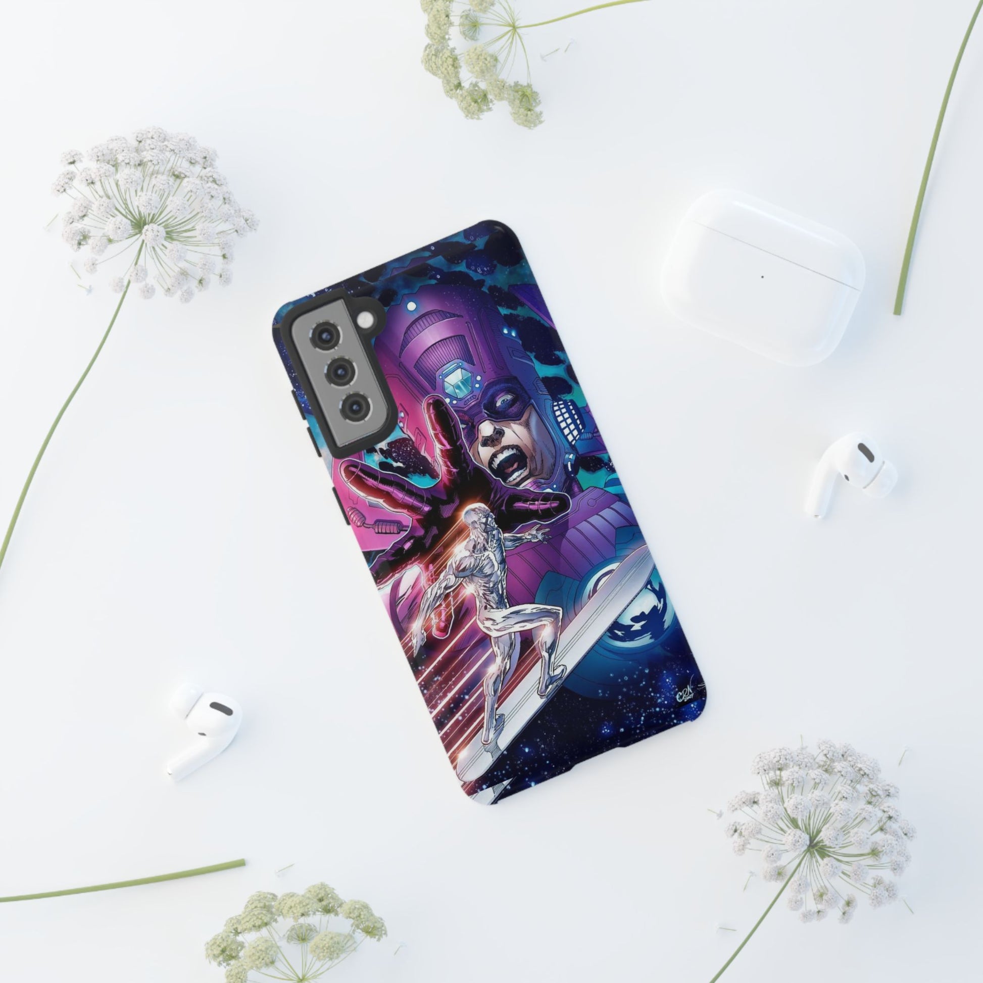 Galactus x Silver Surfer Marvel Phone Case, Tough Cases for iPhones, Samsung, and Pixel