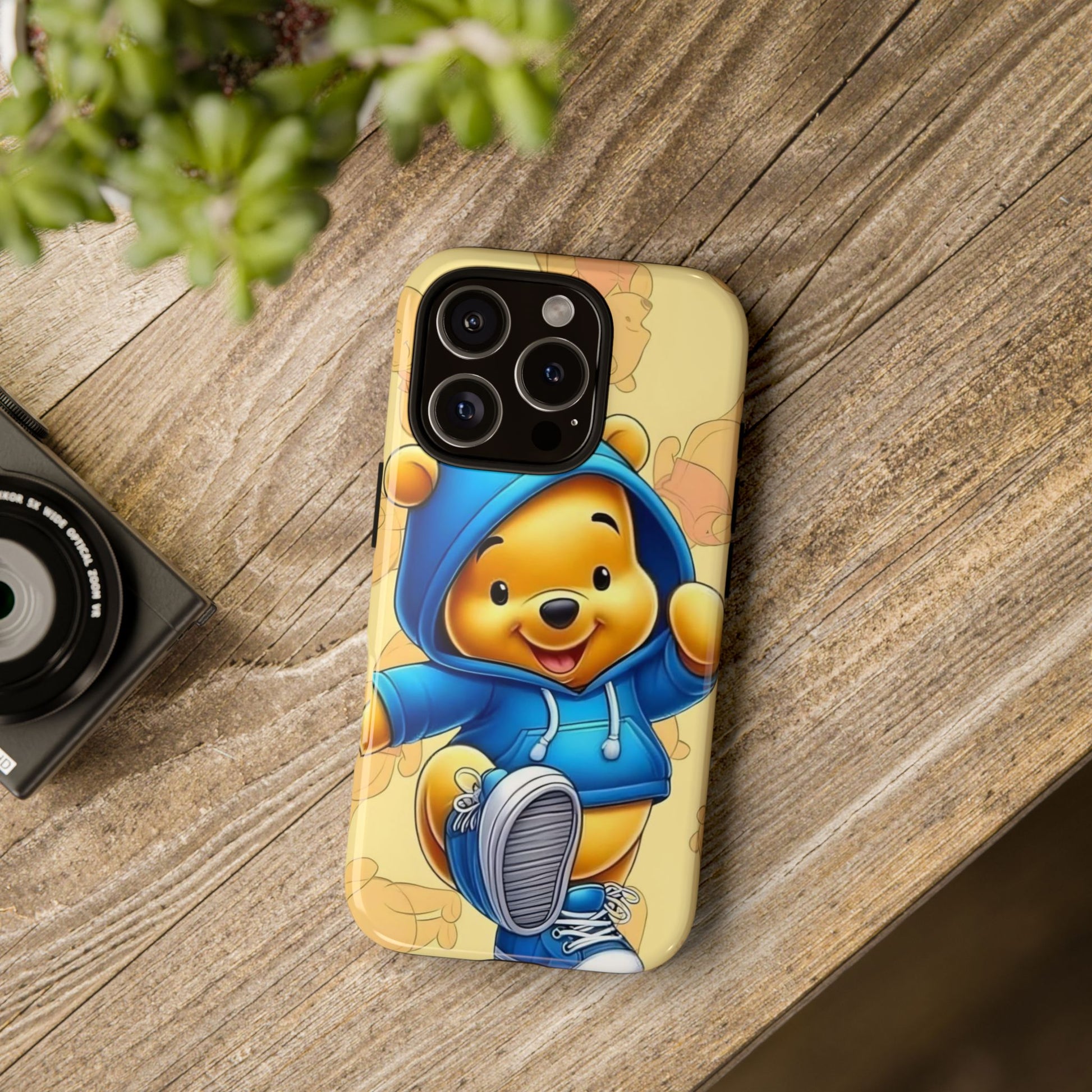 Cute Pooh Bear Phone Case, Tough Case