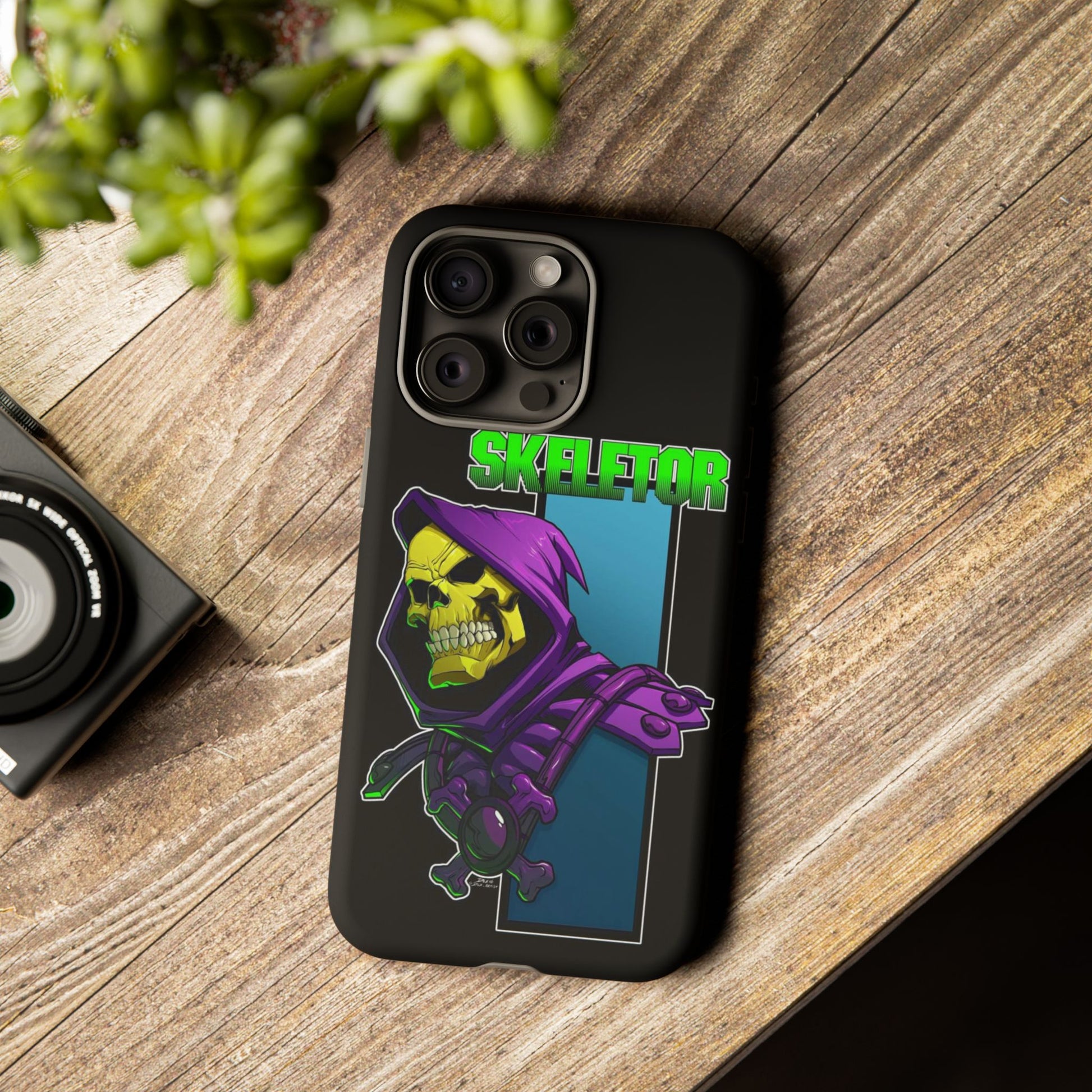 Skeletor Tough Cases for iPhones, Samsung, and Pixel