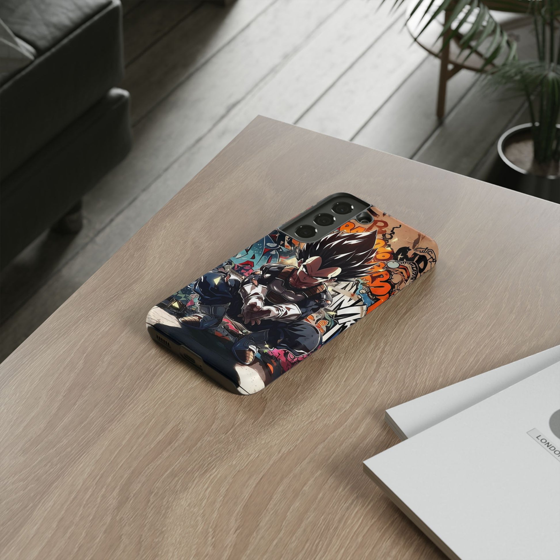 Anime Vegeta Dragon ball Z Tough Cases for iPhones, Samsung, and Pixel