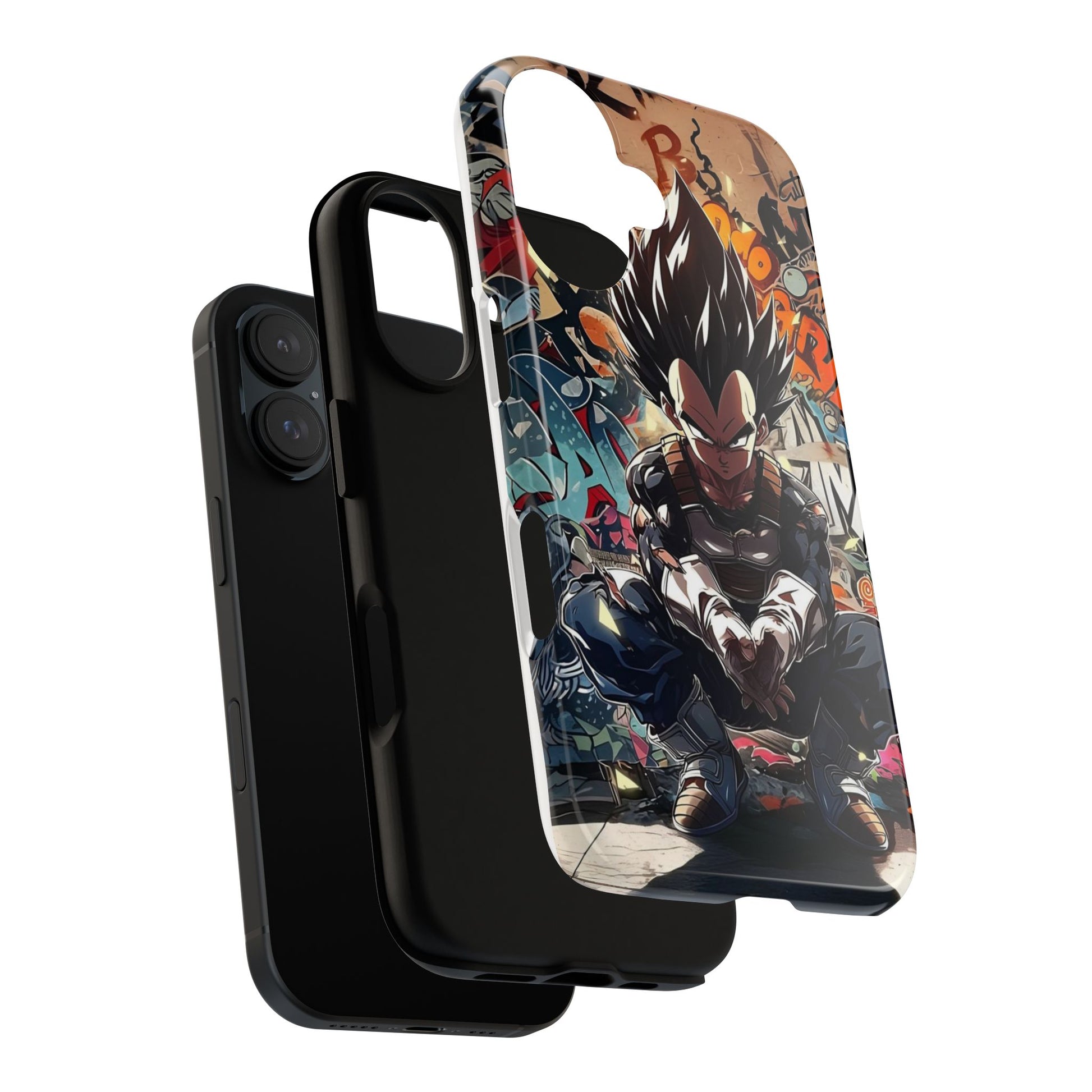 Anime Vegeta Dragon ball Z Tough Cases for iPhones, Samsung, and Pixel