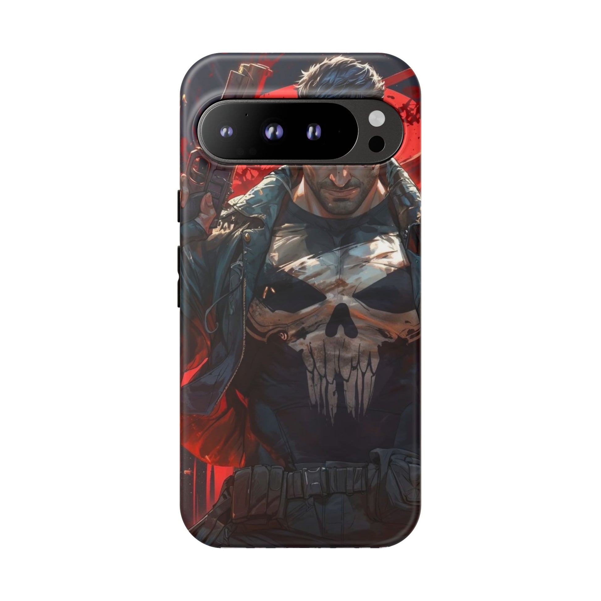 Punisher Tough Cases for iPhones, Samsung, and Pixel