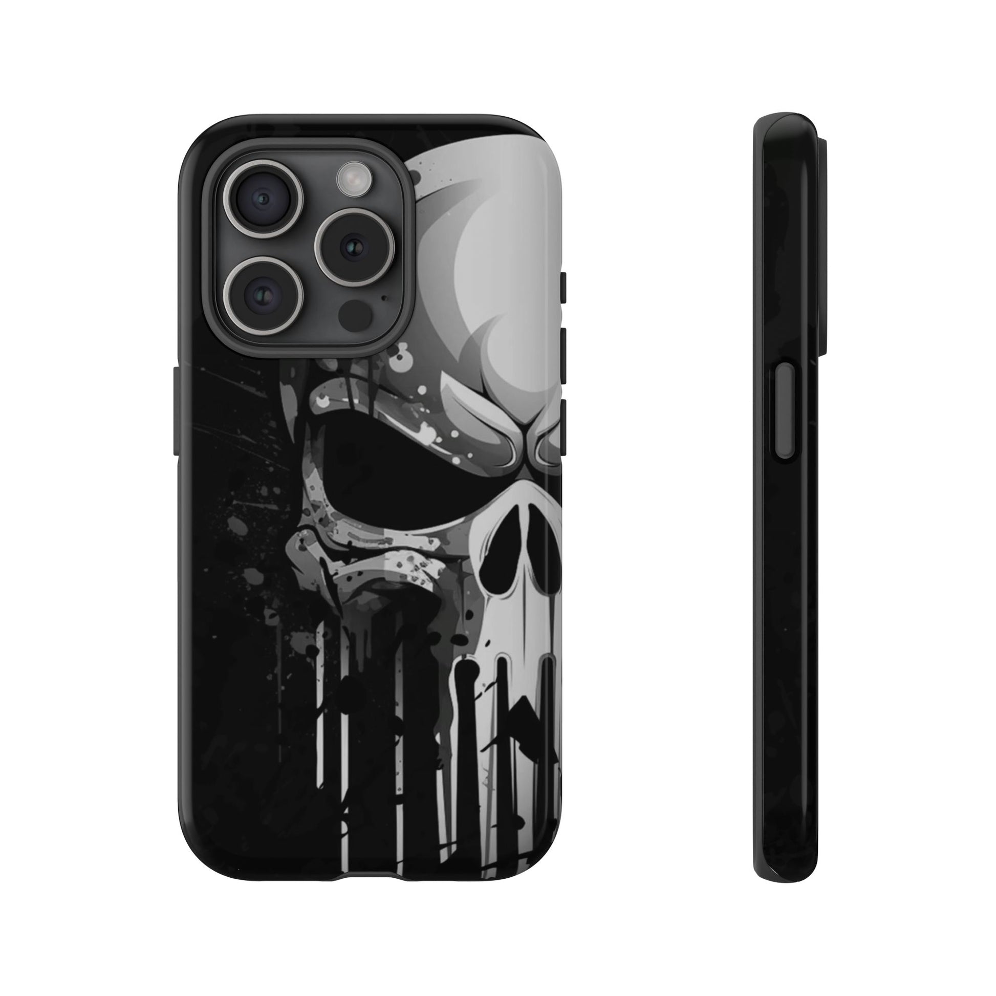 Punisher Skull Tough Cases for iPhones, Samsung, and Pixel