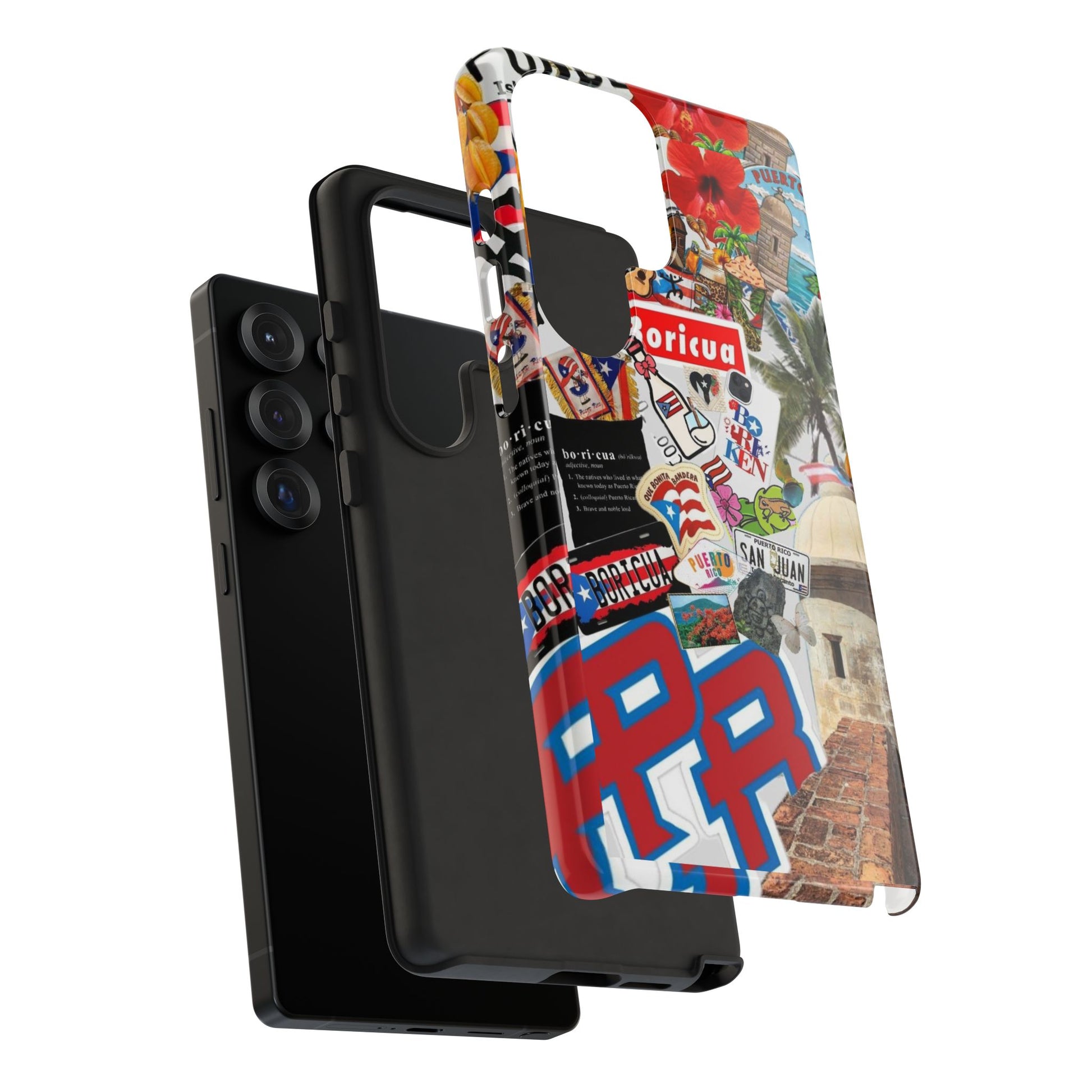 Puerto Rico Boricua Art Tough Cases for iPhones, Samsung, and Pixel
