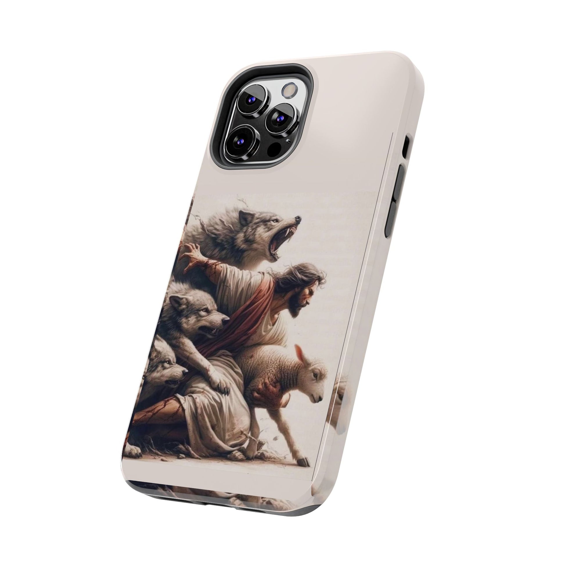 Jesus x Wolves Christian Themed Tough Phone Cases for Iphones & Samsung Phones