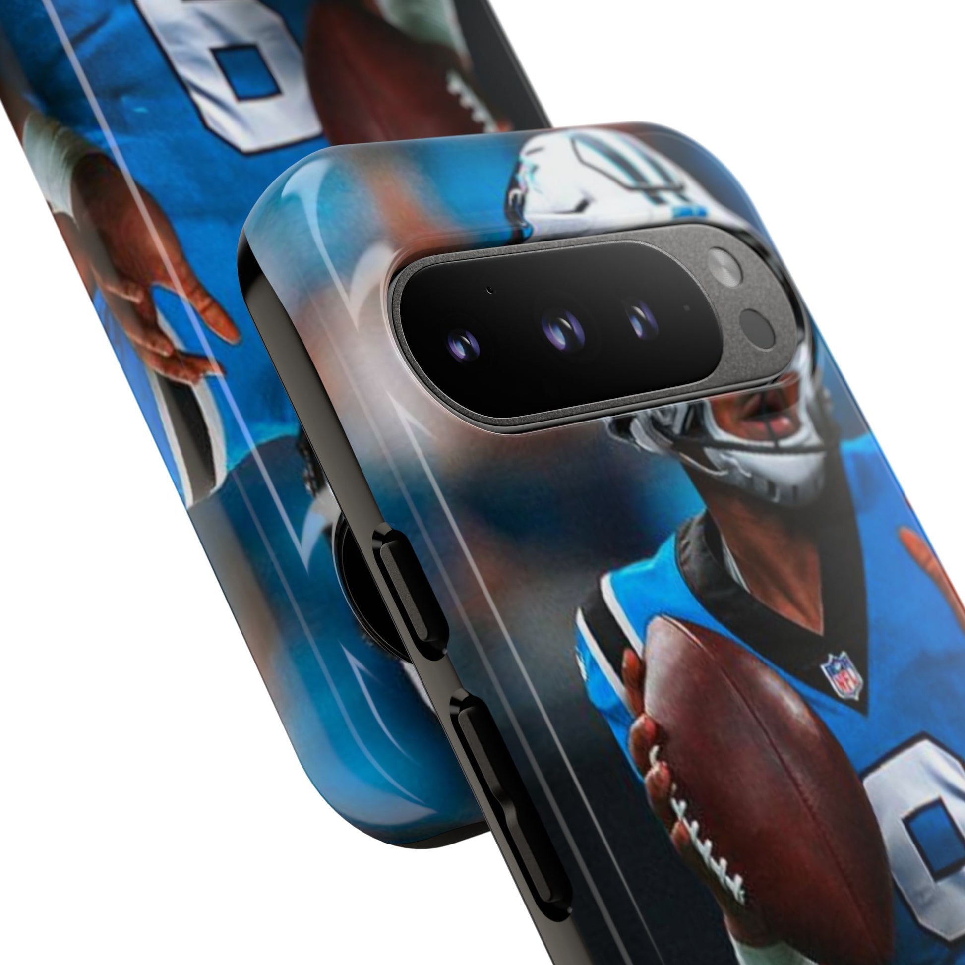 Carolina Panthers Bryce Young Football Tough Cases for iPhones, Samsung, and Pixel