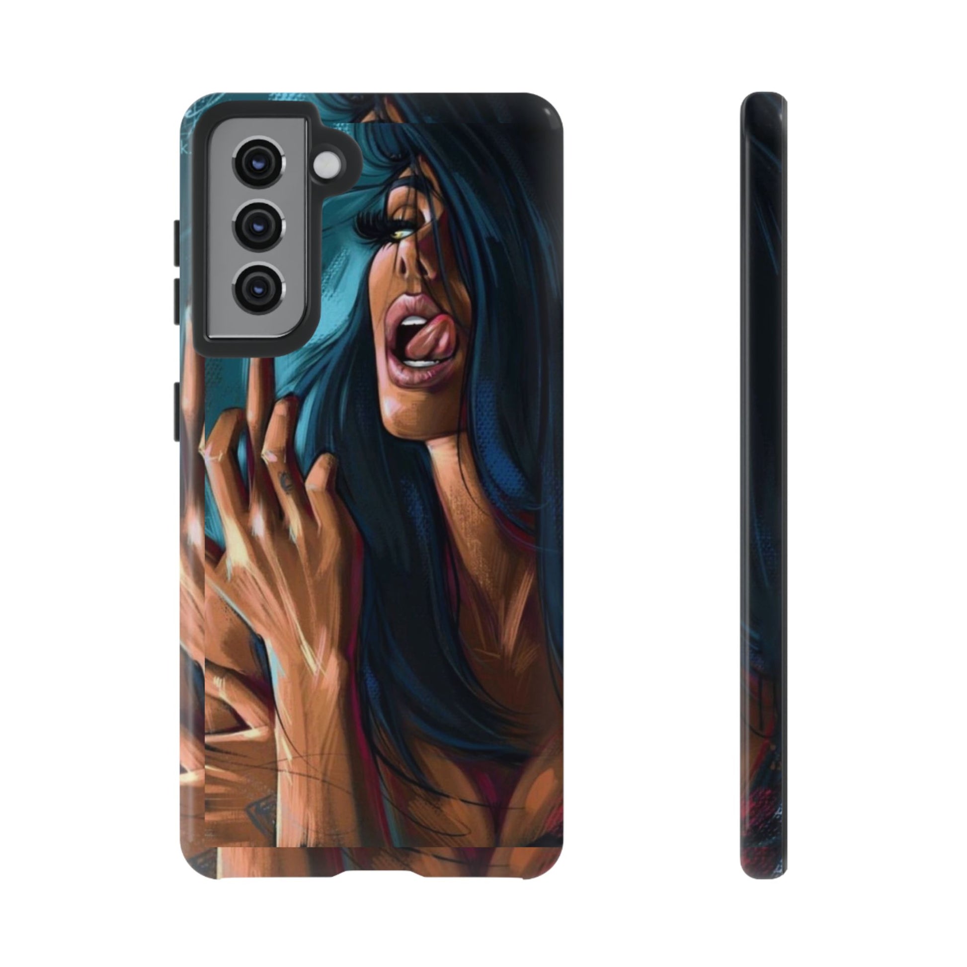Tough Girl Theme Urban Design Cases for iPhones, Samsung, and Pixel