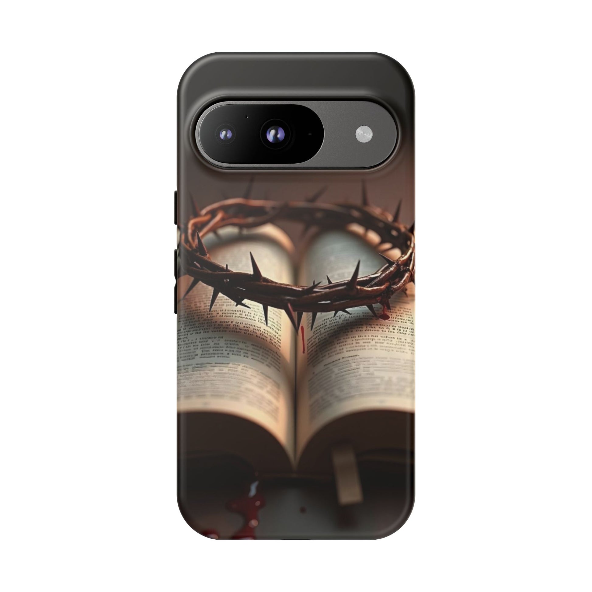 Crown of Thorns and Bible Christian Tough Cases for iPhones, Samsung, and Pixel