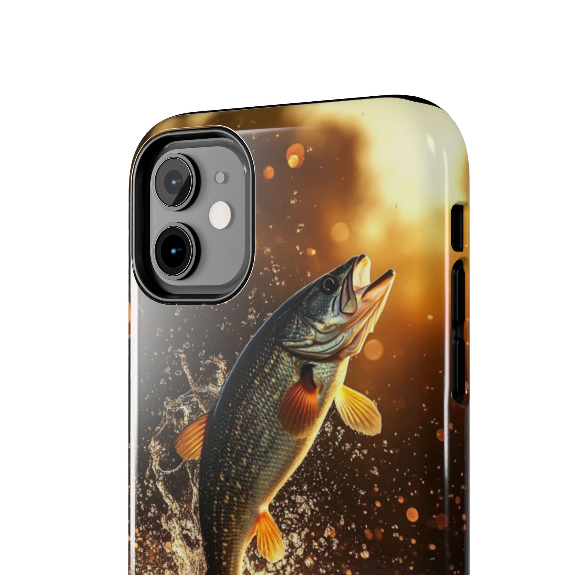 Jumping Bass Fish Theme Phone Cases for iPhones & Samsung Phones