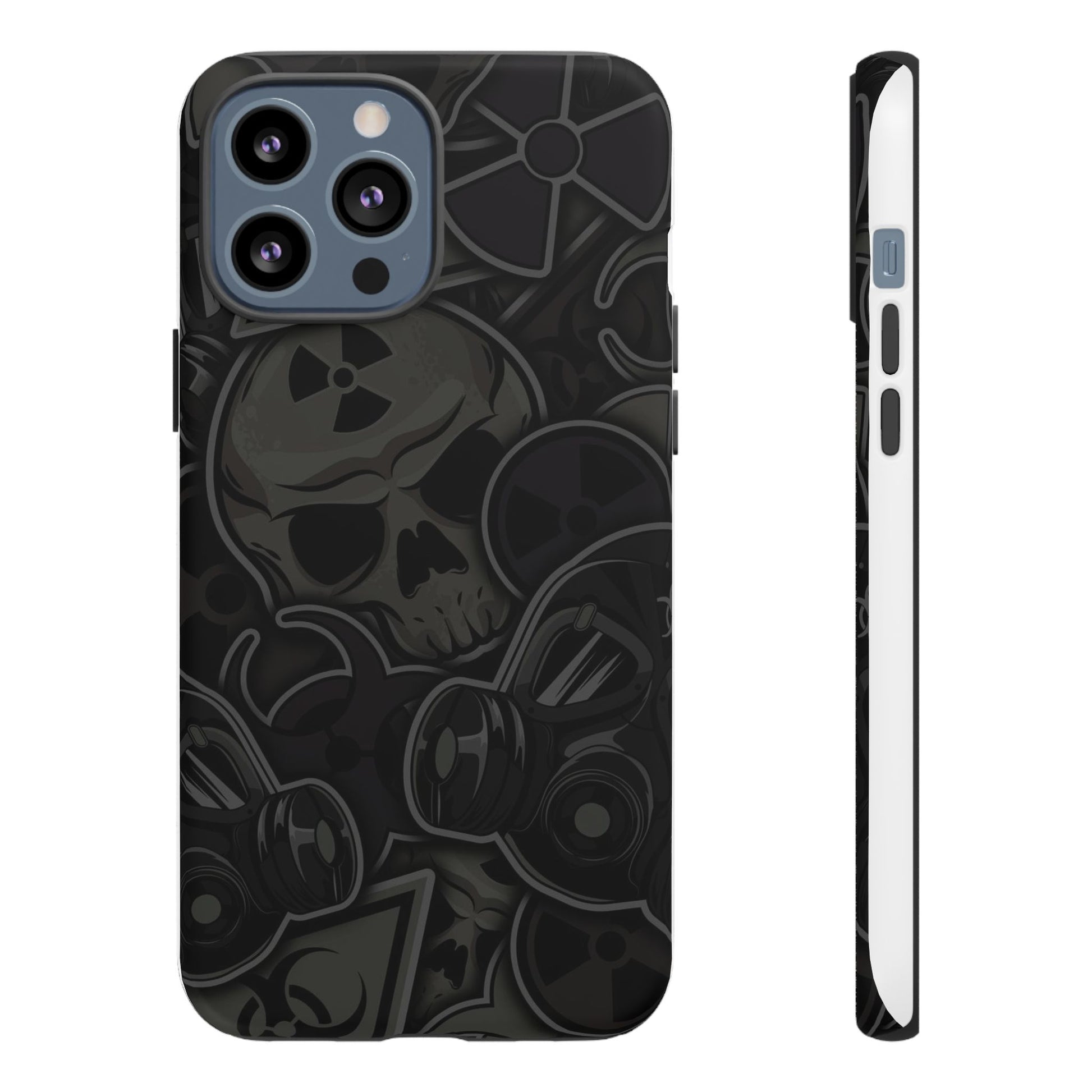 Tough Cases Phone Case, Edgy Skull Design Phone Cover, Gothic Cell Phone Shell