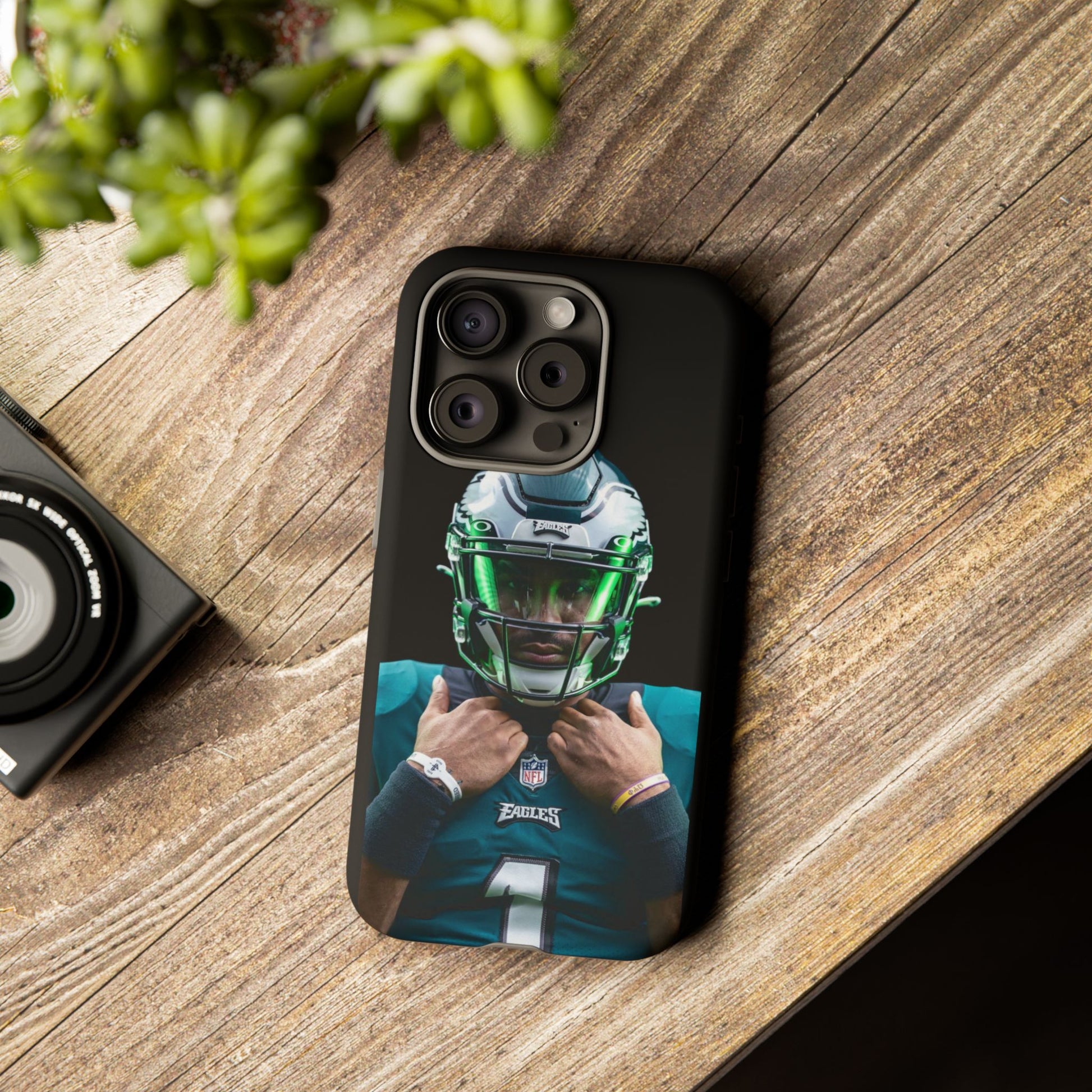 Eagles Football Jalen Hurts Tough Cases for iPhones, Samsung, and Pixel
