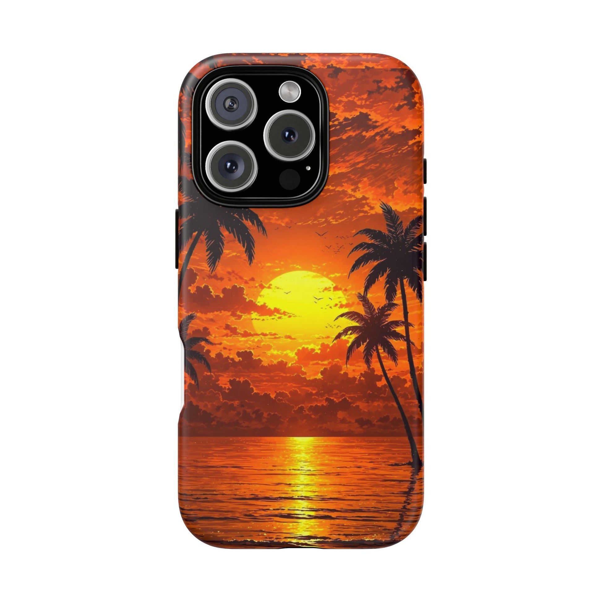 Beautiful Beach Sunset Tough Cases for iPhones, Samsung, and Pixel