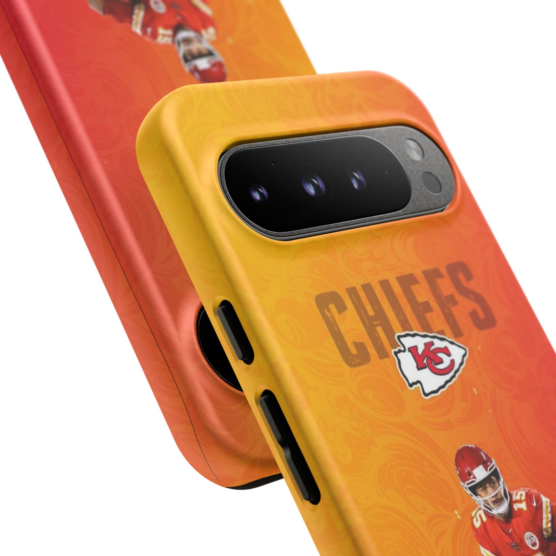 Kansas City Chiefs Patrick Mahomes Football Tough Cases for iPhones, Samsung, and Pixel