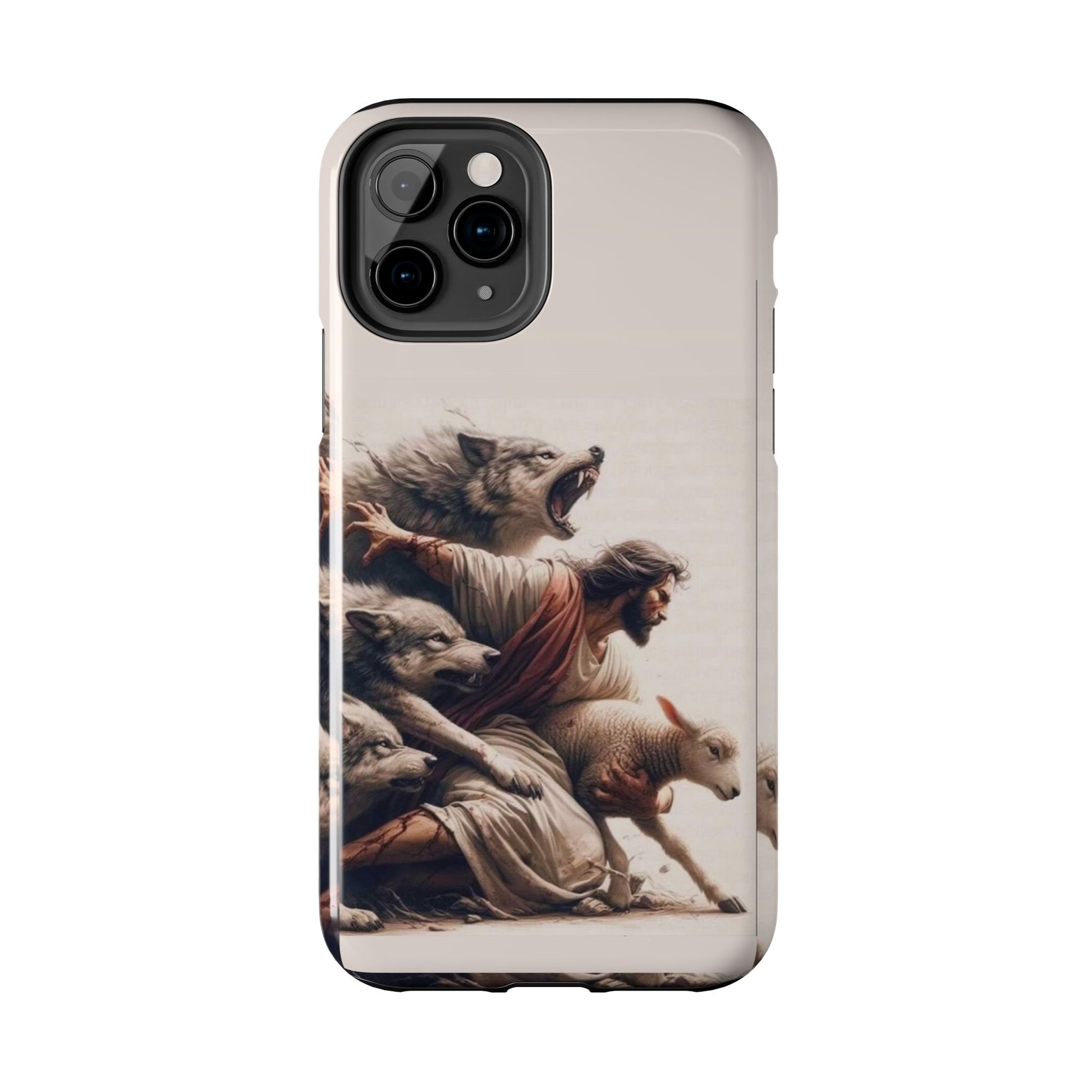 Jesus x Wolves Christian Themed Tough Phone Cases for Iphones & Samsung Phones