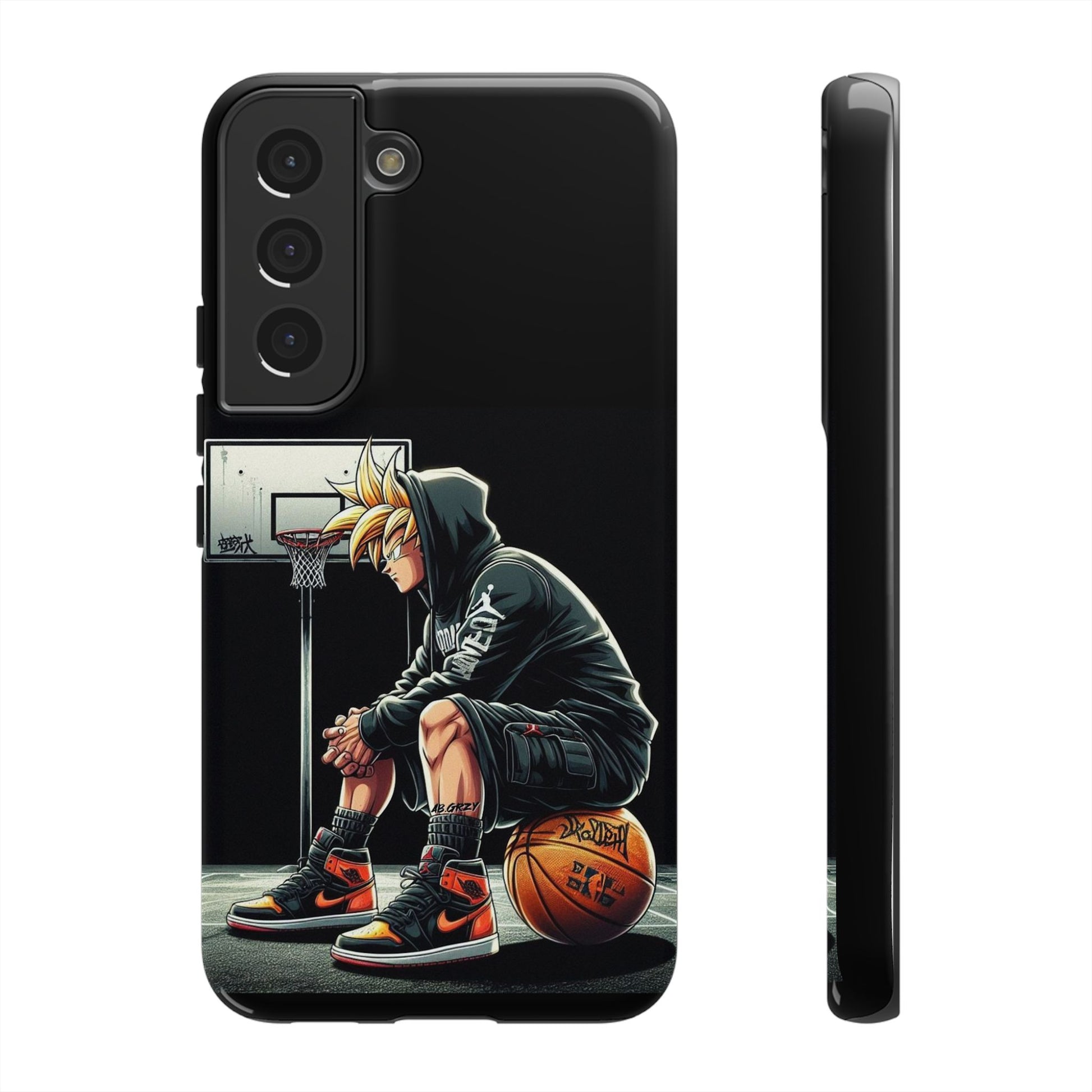 Son Goku Basketball Tough Cases for iPhones, Samsung, and Pixel