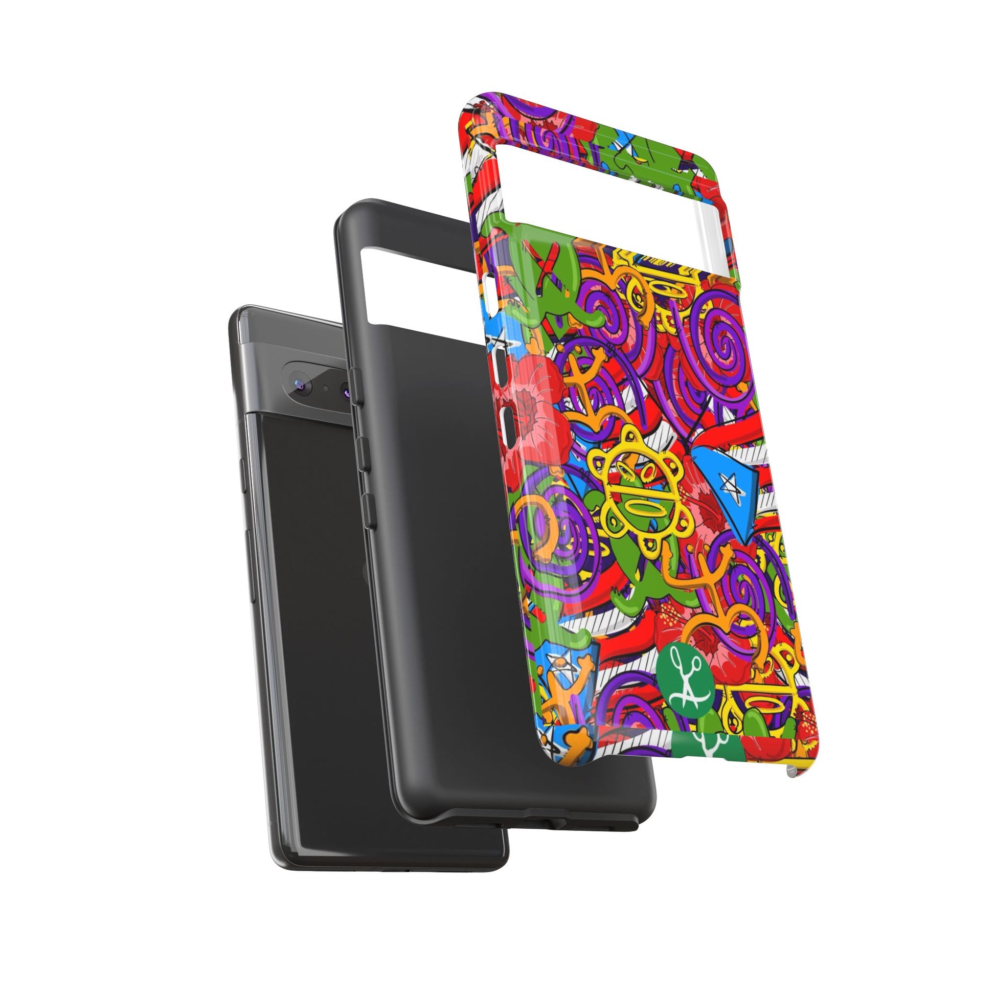 Puerto Rico Taino Tribal Art Tough Cases for iPhones, Samsung, and Pixel