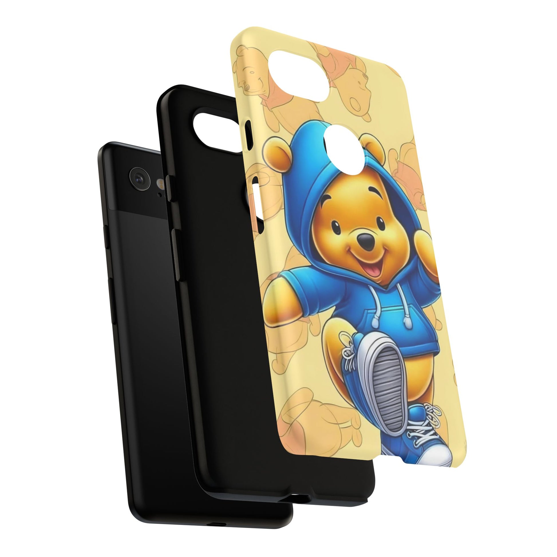 Cute Pooh Bear Phone Case, Tough Case