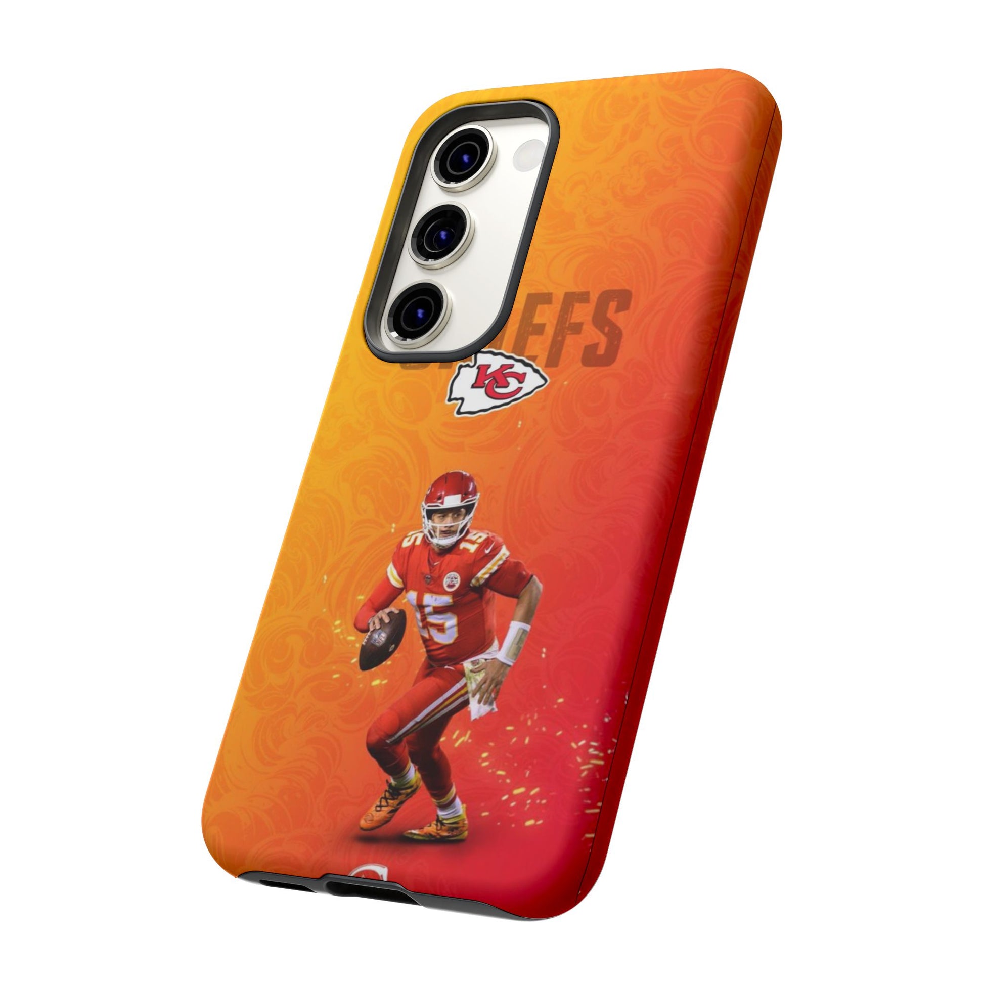 Kansas City Chiefs Patrick Mahomes Football Tough Cases for iPhones, Samsung, and Pixel