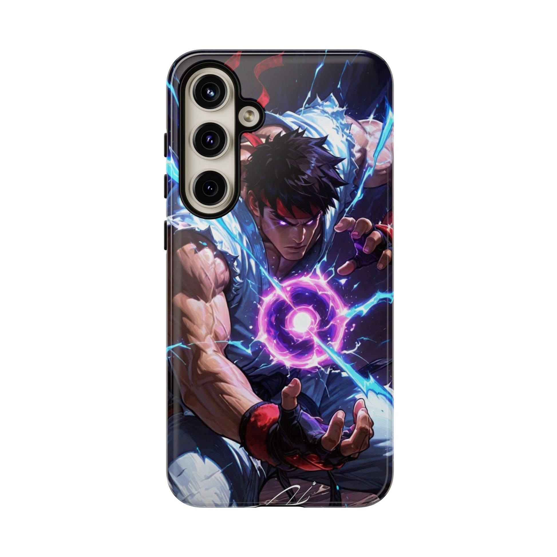 Street Fighter Ryu Gamer Art Tough Cases for iPhones, Samsung, and Pixel