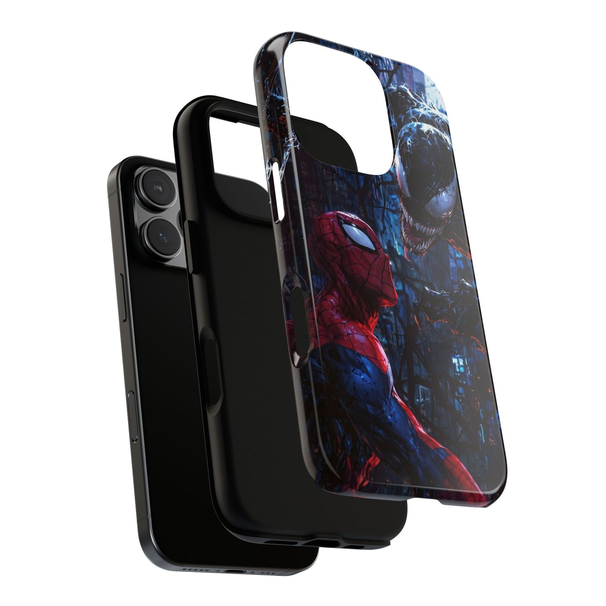 Venom x Spiderman Phone Case, Tough Cases for iPhones, Samsung, and Pixel
